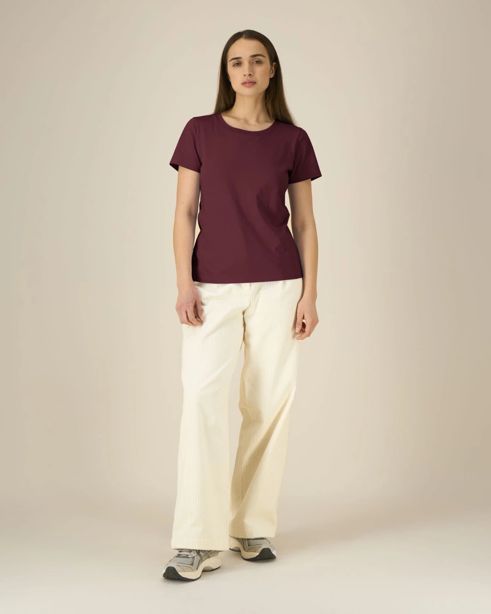 T-shirt femme coton bio Stanley/Stella Expresser 2.0 à personnaliser - Burgundy