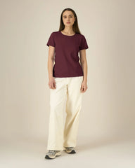 T-shirt femme coton bio Stanley/Stella Expresser 2.0 à personnaliser - Burgundy