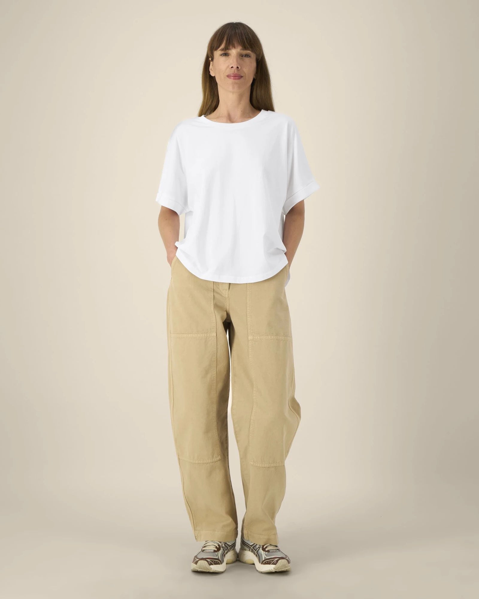 T-shirt femme oversized coton bio Stanley/Stella à personnaliser - White