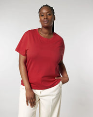 T-shirt femme coton bio Stanley/Stella Muser à personnaliser - Red