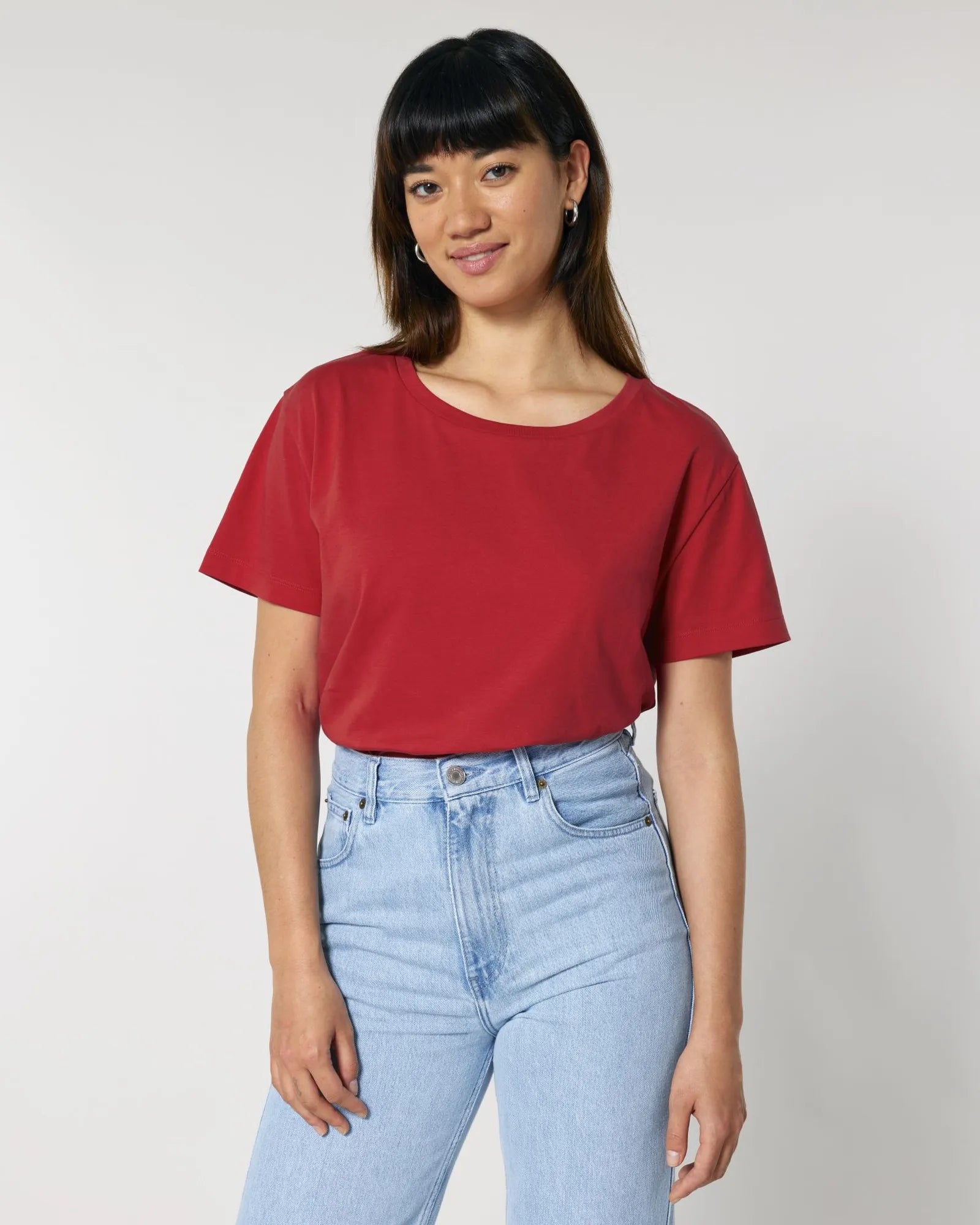 T-shirt coton bio Stanley/Stella Serena à personnaliser - Red