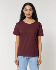 T-shirt coton bio Stanley/Stella Serena à personnaliser - Burgundy