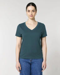 T-shirt femme col V coton bio Stanley/Stella Isla à personnaliser - Stargazer