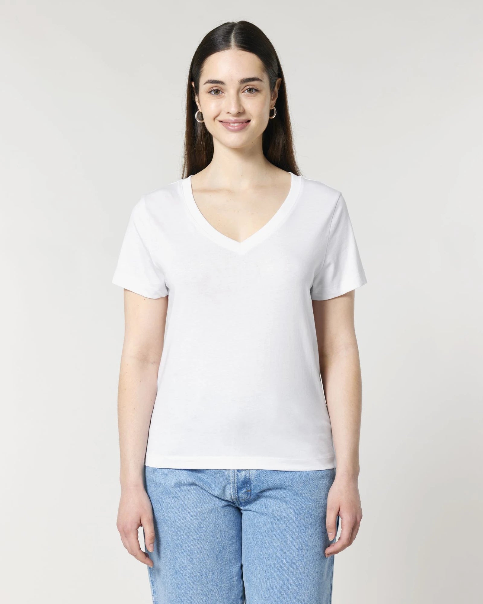 T-shirt femme col V coton bio Stanley/Stella Isla à personnaliser - 2