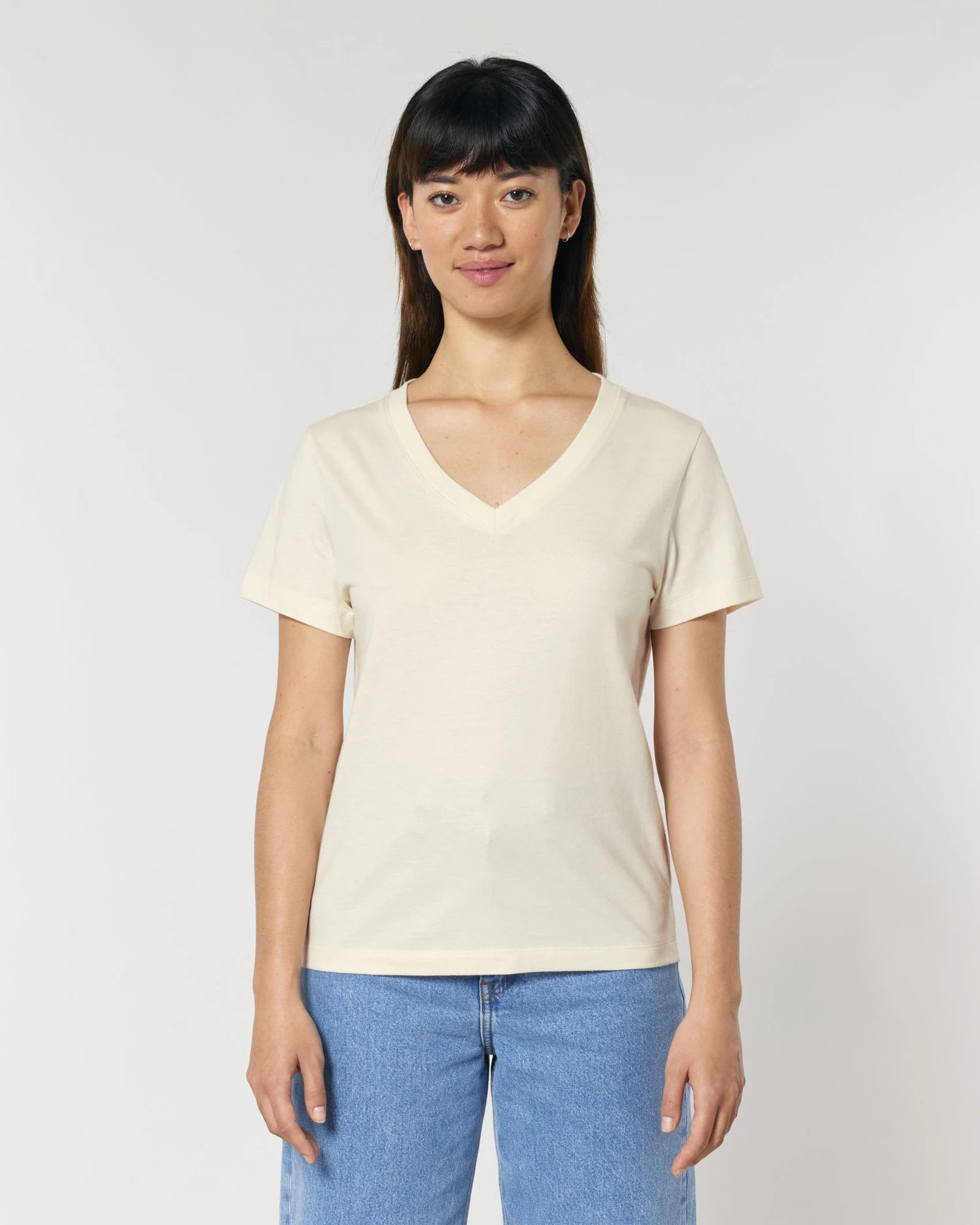 T-shirt femme col V coton bio Stanley/Stella Isla à personnaliser - 4