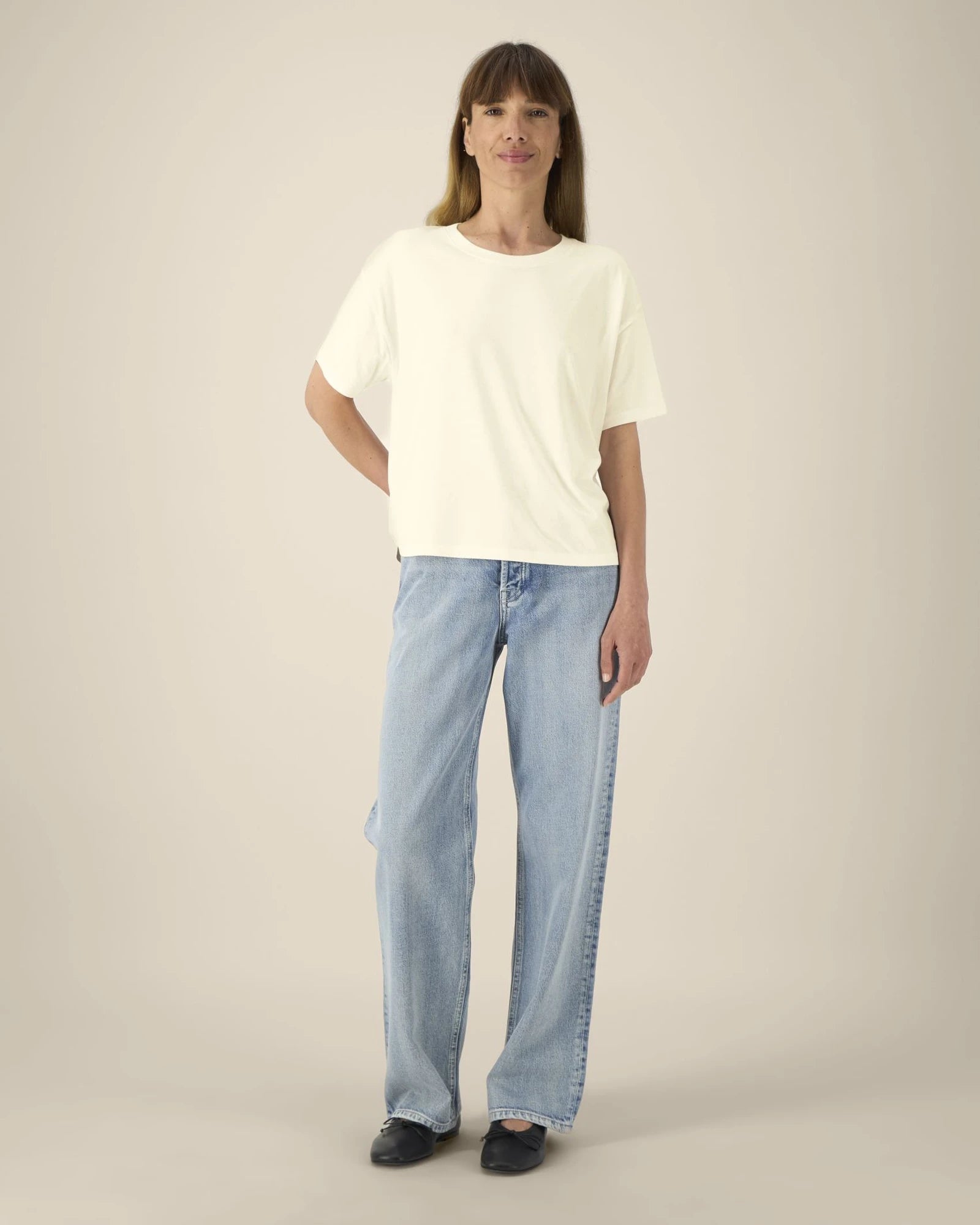 T-shirt coton bio Stanley/Stella Etta à personnaliser - Cream