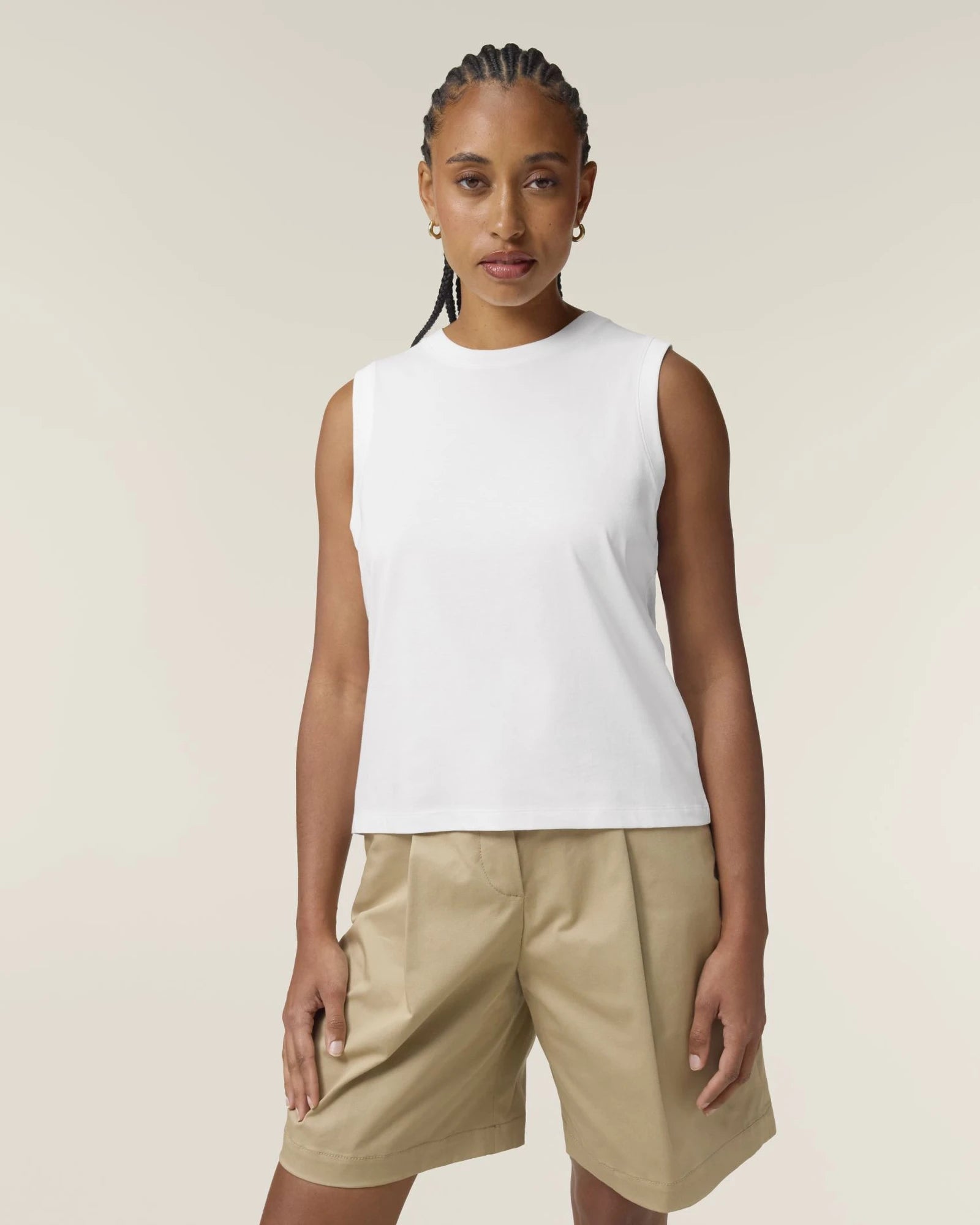 Débardeur femme coton bio Stanley/Stella Mia à personnaliser - White