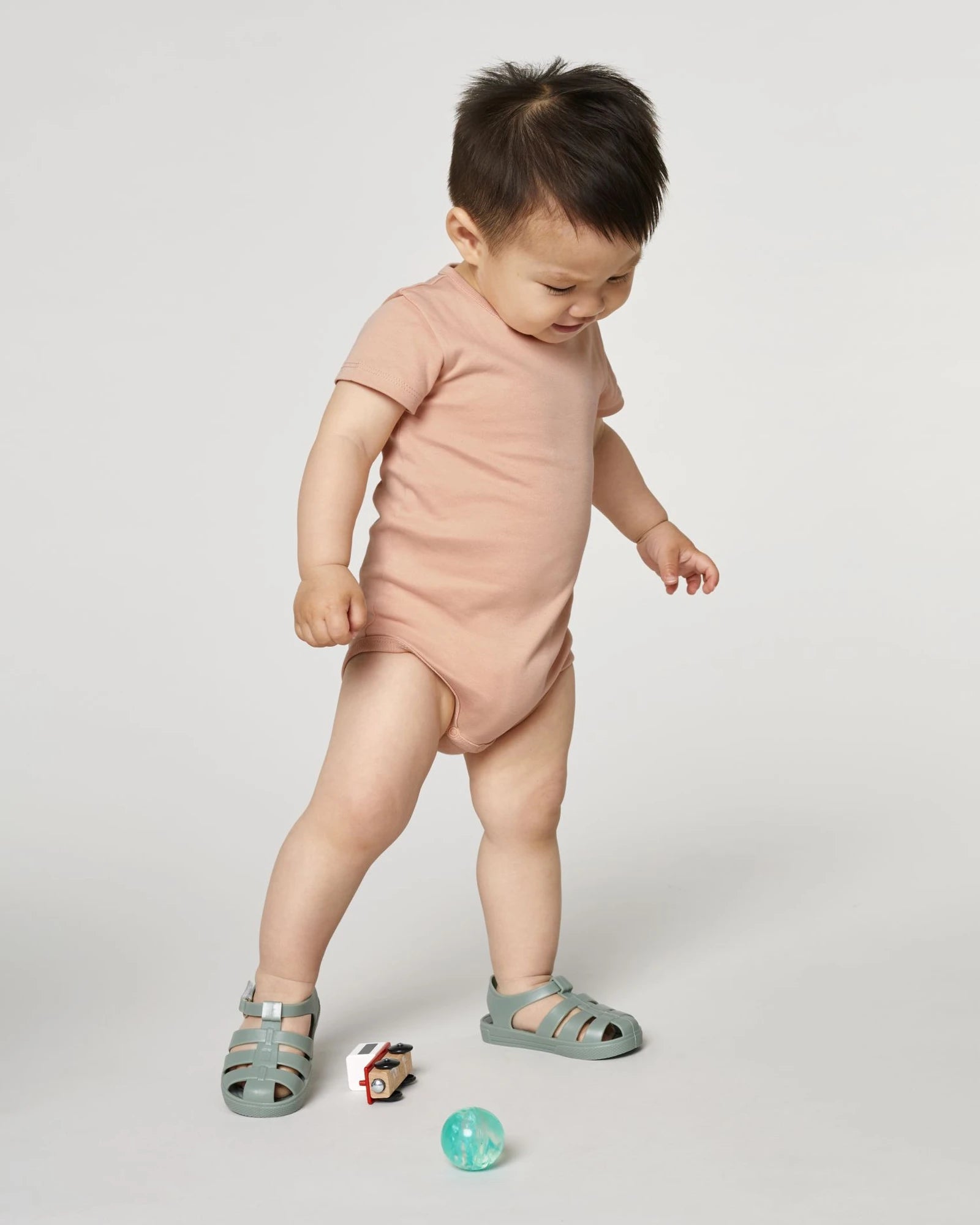 Body bébé manches courtes coton bio Stanley/Stella à personnaliser - Fraiche Peche
