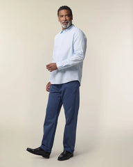 Chemise homme coton bio Stanley/Stella Styler à personnaliser - Summer Blue