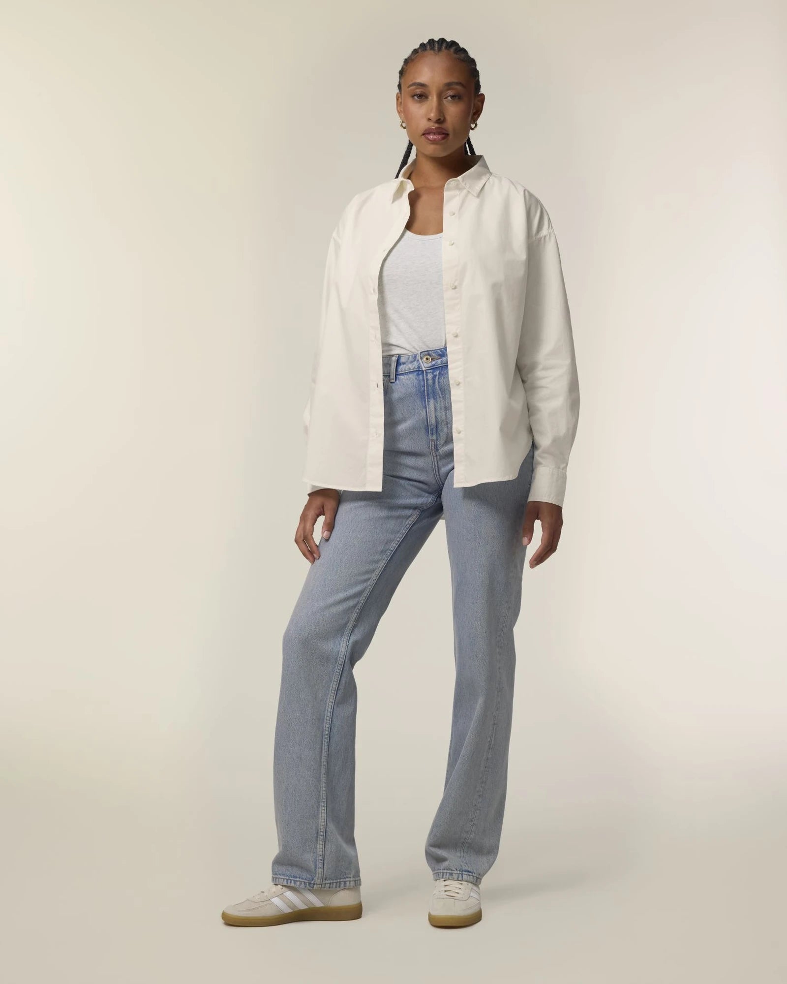 Chemise femme coton bio Stanley/Stella Styler à personnaliser - Cream