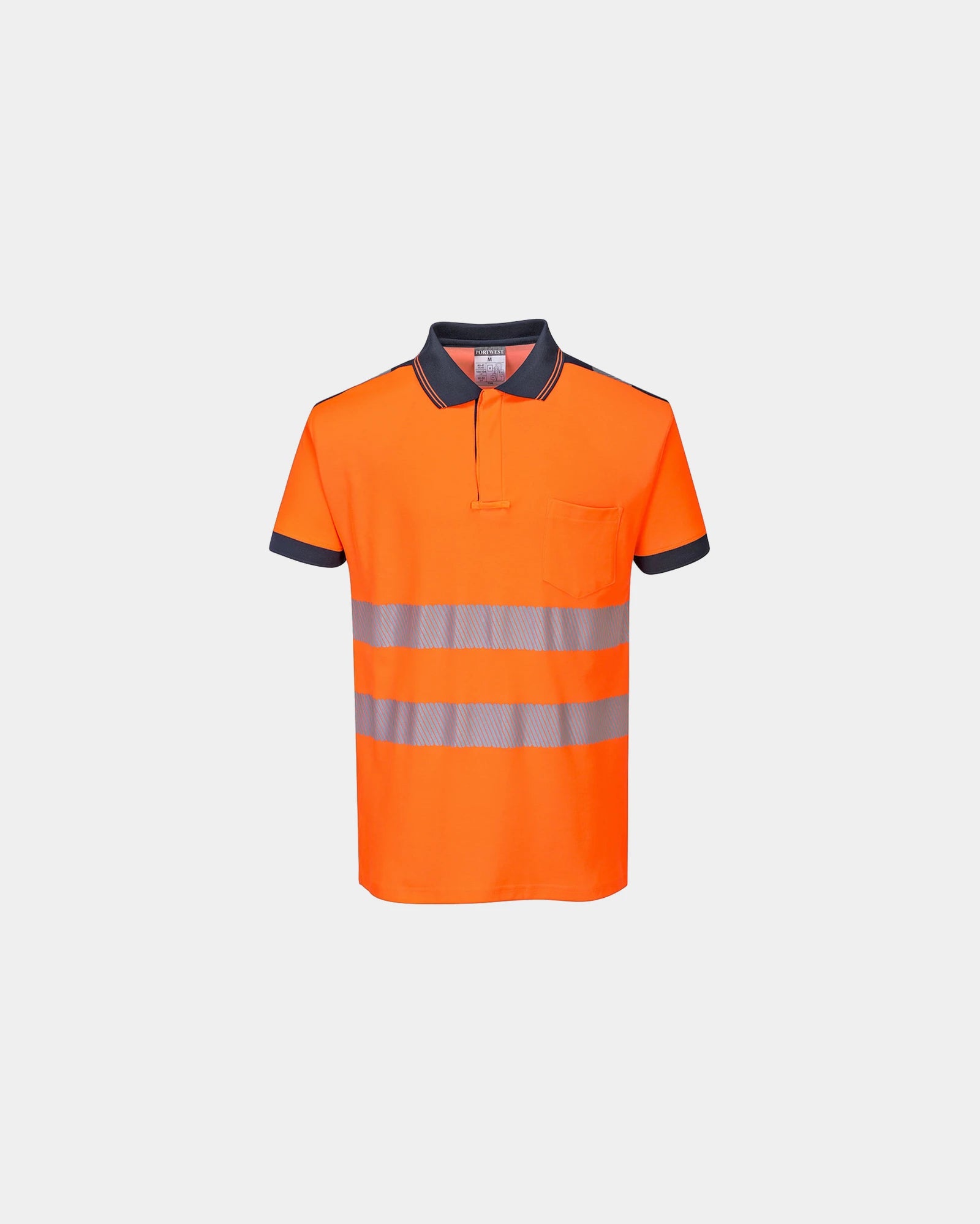 Polo coton respirant HV PW3 à personnaliser - Orange