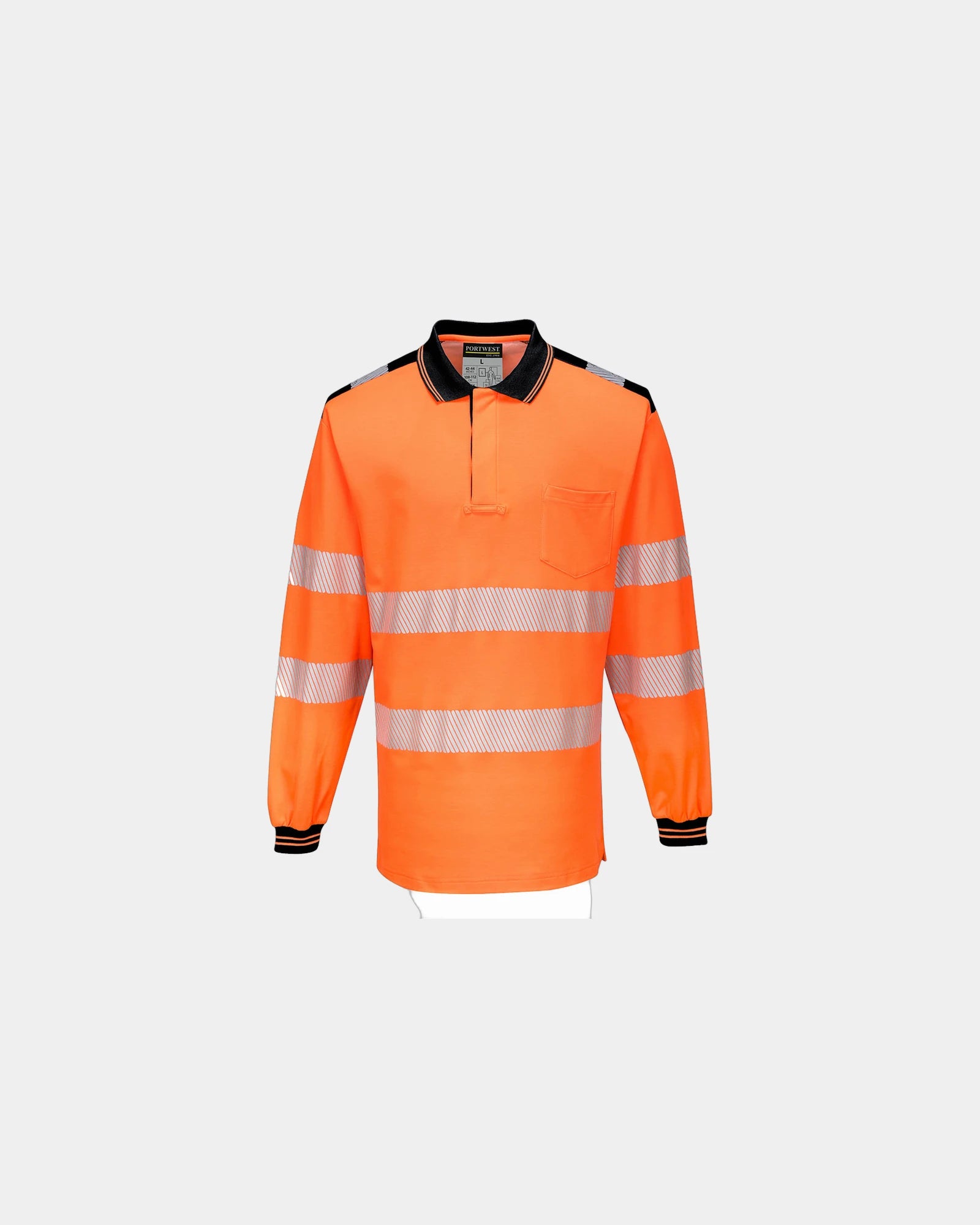 Polo haute visibilité coton PW3 à personnaliser - Orange