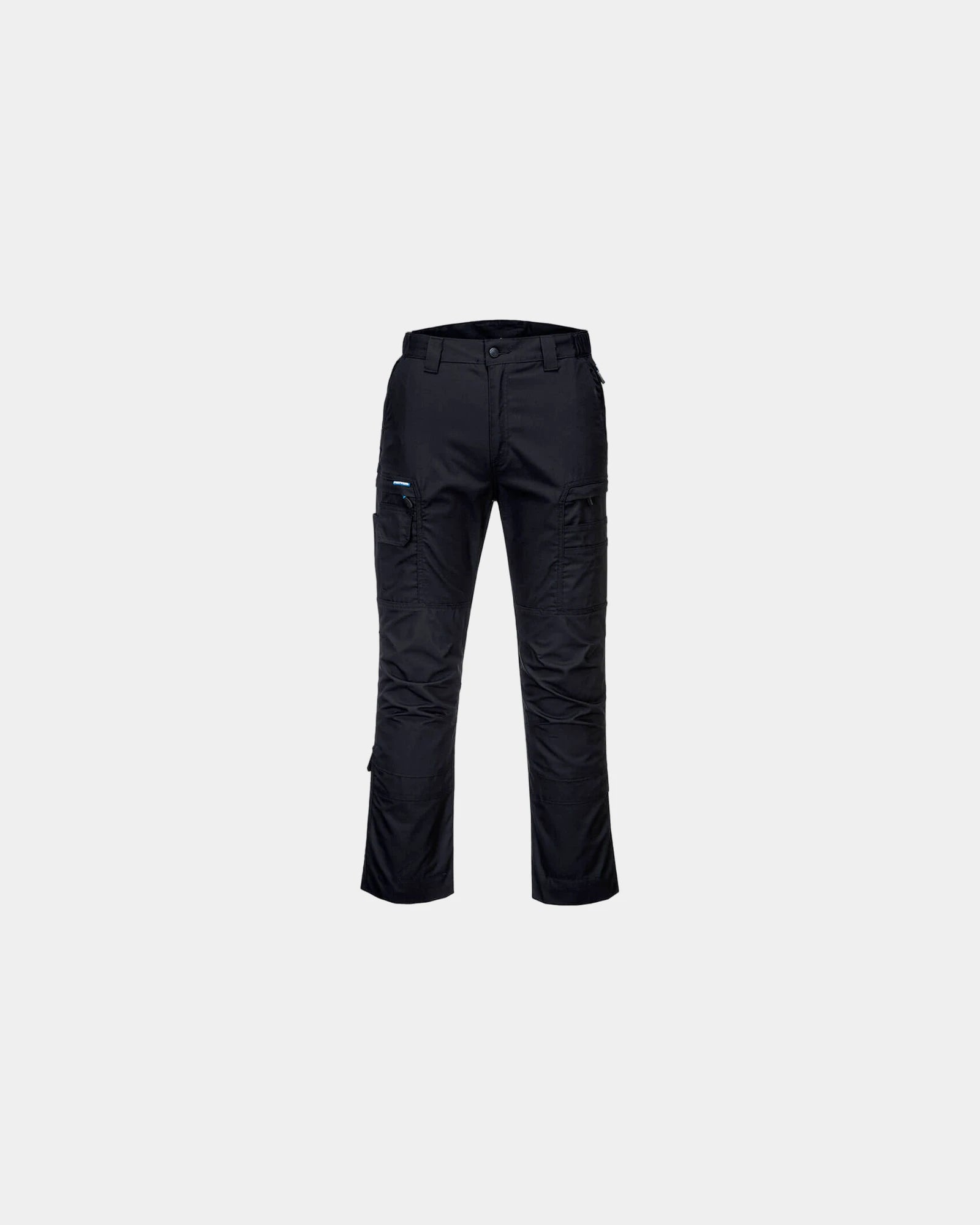 Pantalon de travail ripstop KX3 à personnaliser - Noir-Bleu Ciel