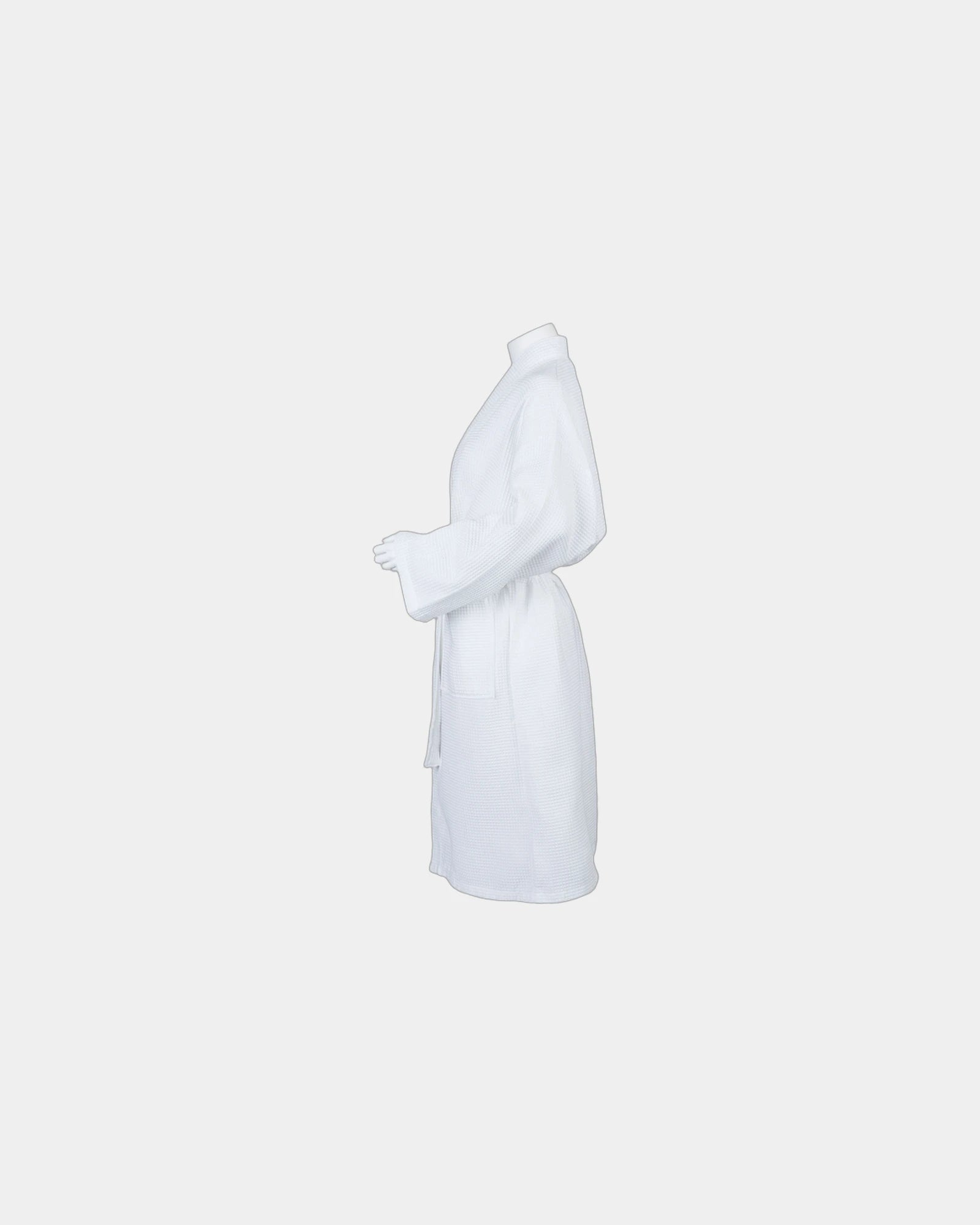 Peignoir éponge style kimono Waffle à personnaliser - 2
