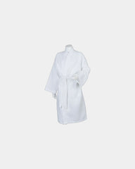 Peignoir éponge style kimono Waffle à personnaliser - White
