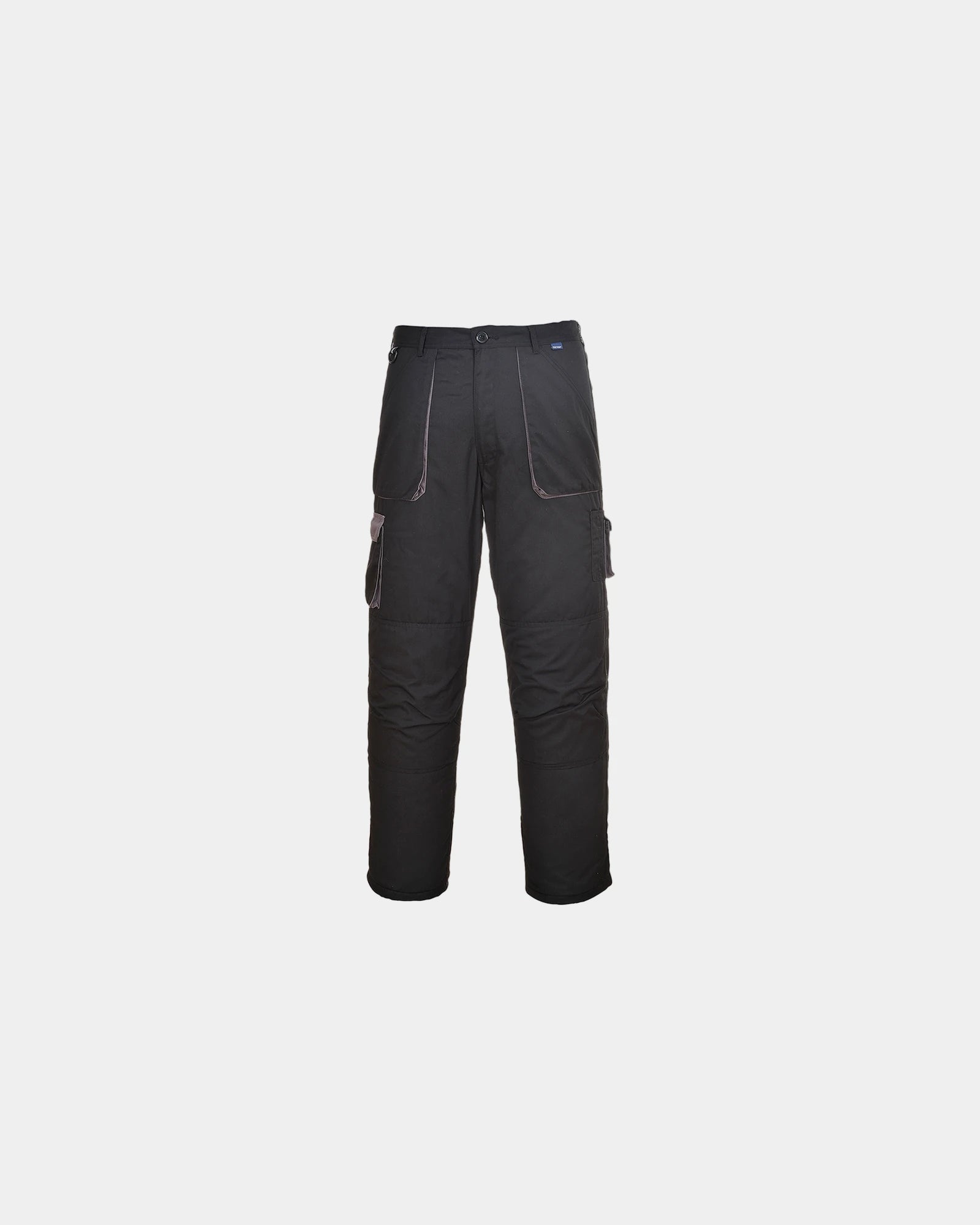 Pantalon coton Texo Contrast à personnaliser - Noir-Bleu Ciel