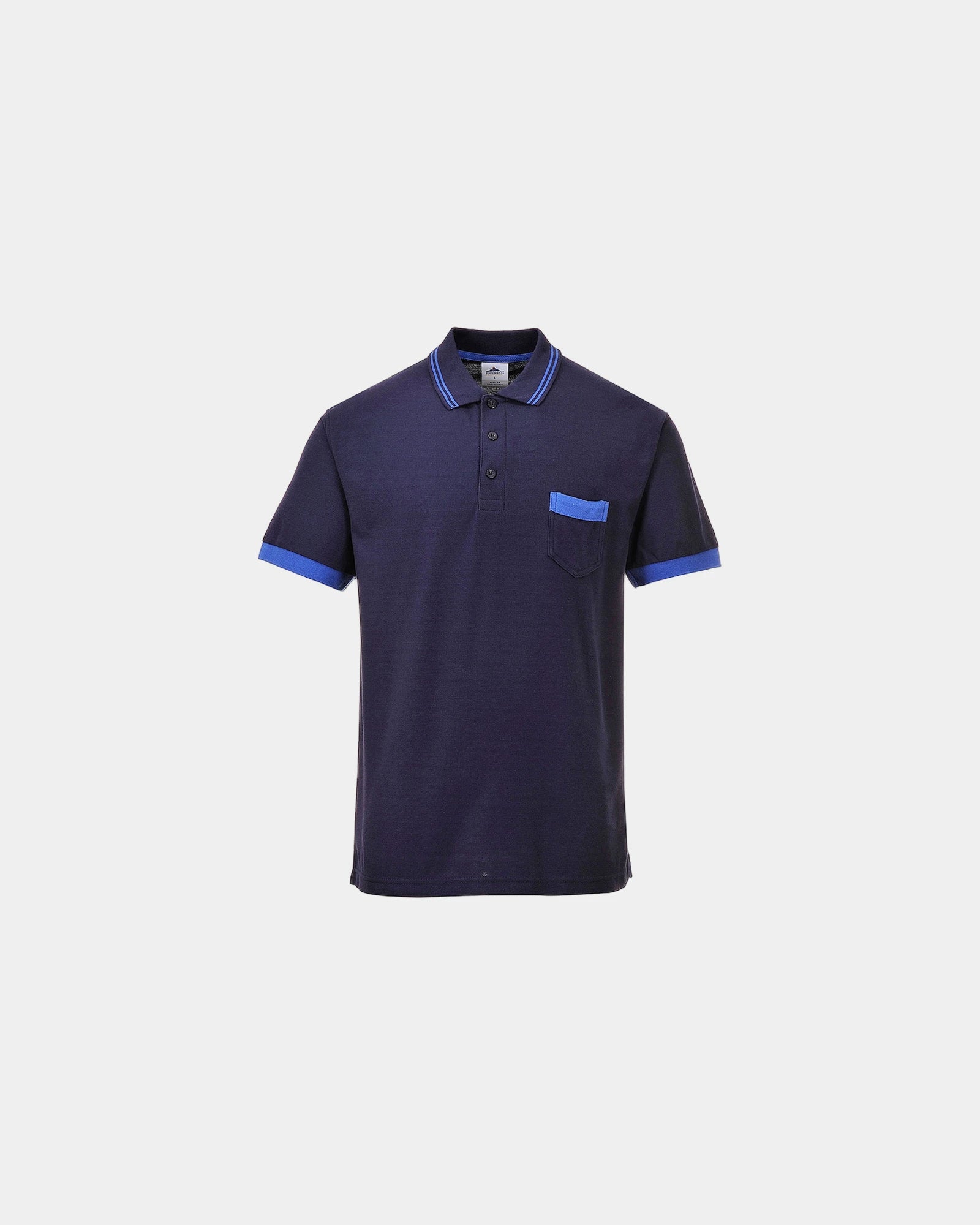 Polo Texo Contrast à personnaliser - Bleu Marine