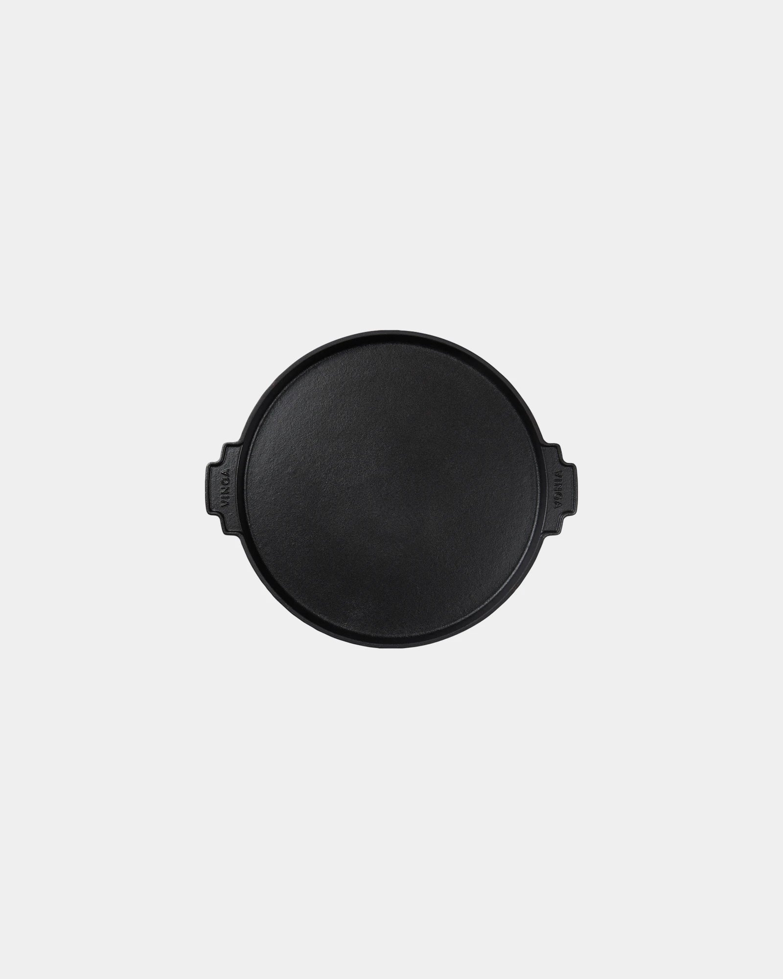 Plancha ronde 30 cm Vinga Monte Ardoise à personnaliser - Noir