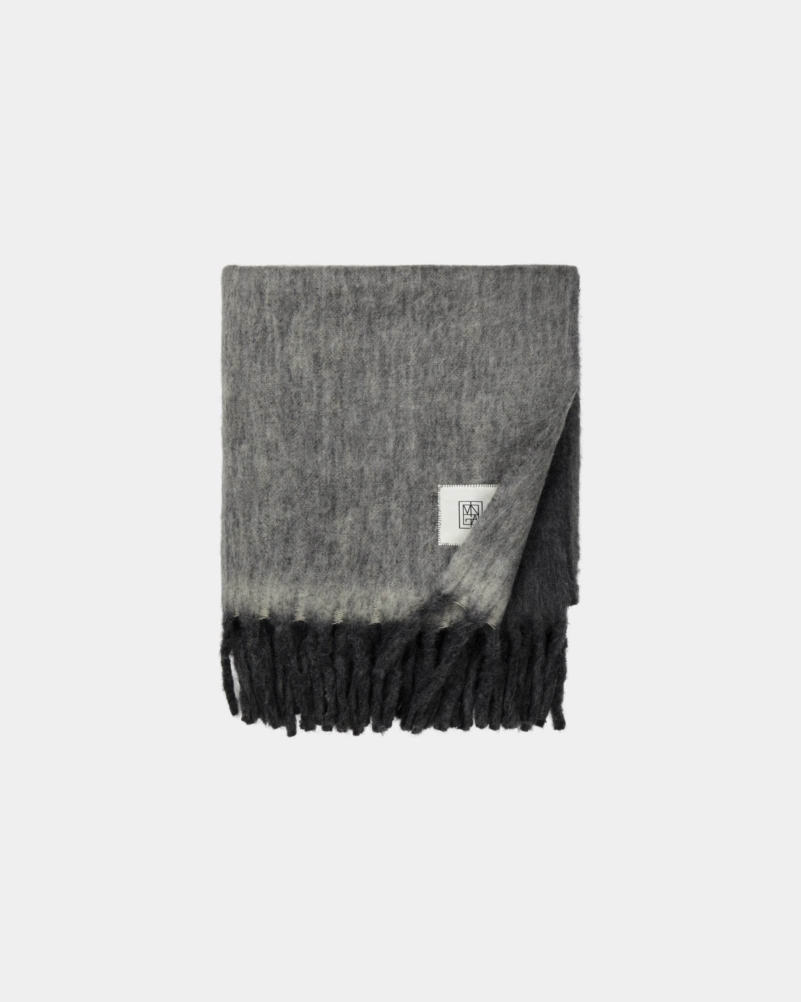 Plaid en laine mélangée Vinga Saletto à personnaliser - Gris