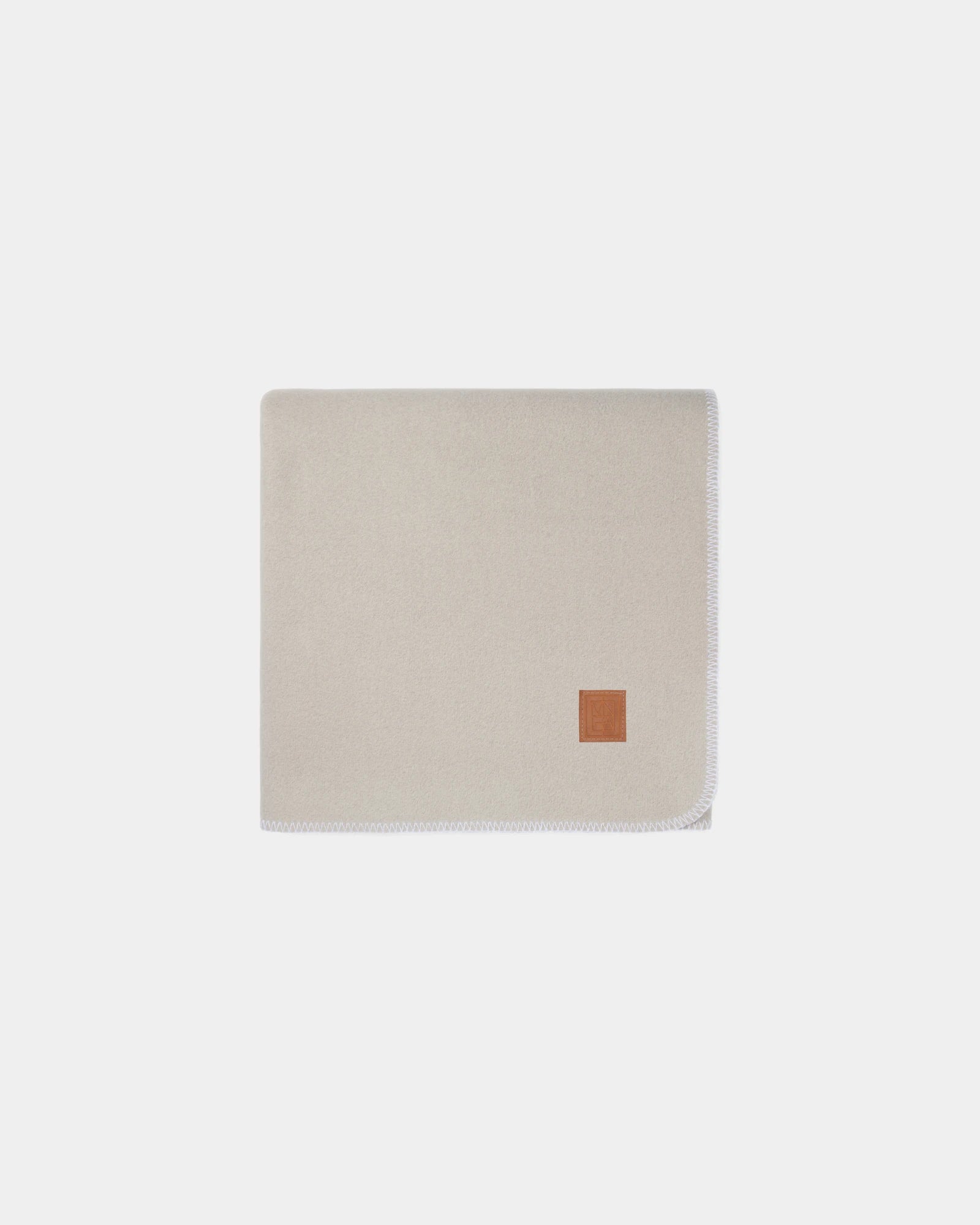 Couverture en rPET GRS Vinga Moulton 130x170 cm à personnaliser - Beige