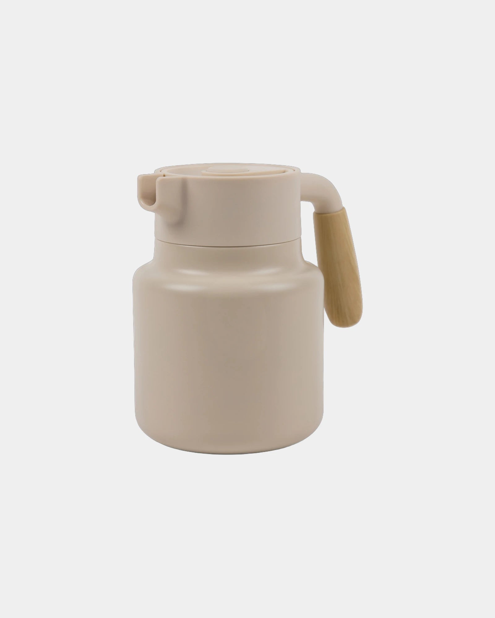 Pichet acier inoxydable recyclé Vinga 1.2L à personnaliser - Beige