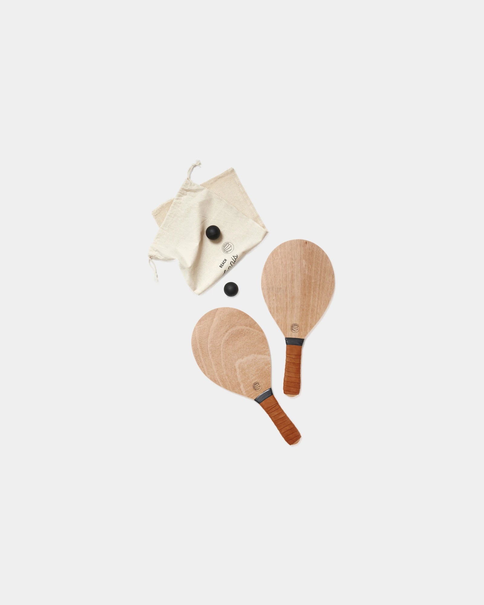 Jeu de tennis sur la plage Vinga Colos à personnaliser - Marron
