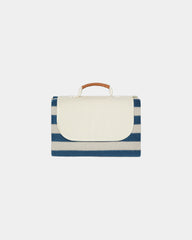 Couverture pique-nique rPET Vinga Alba à personnaliser - Bleu Marine
