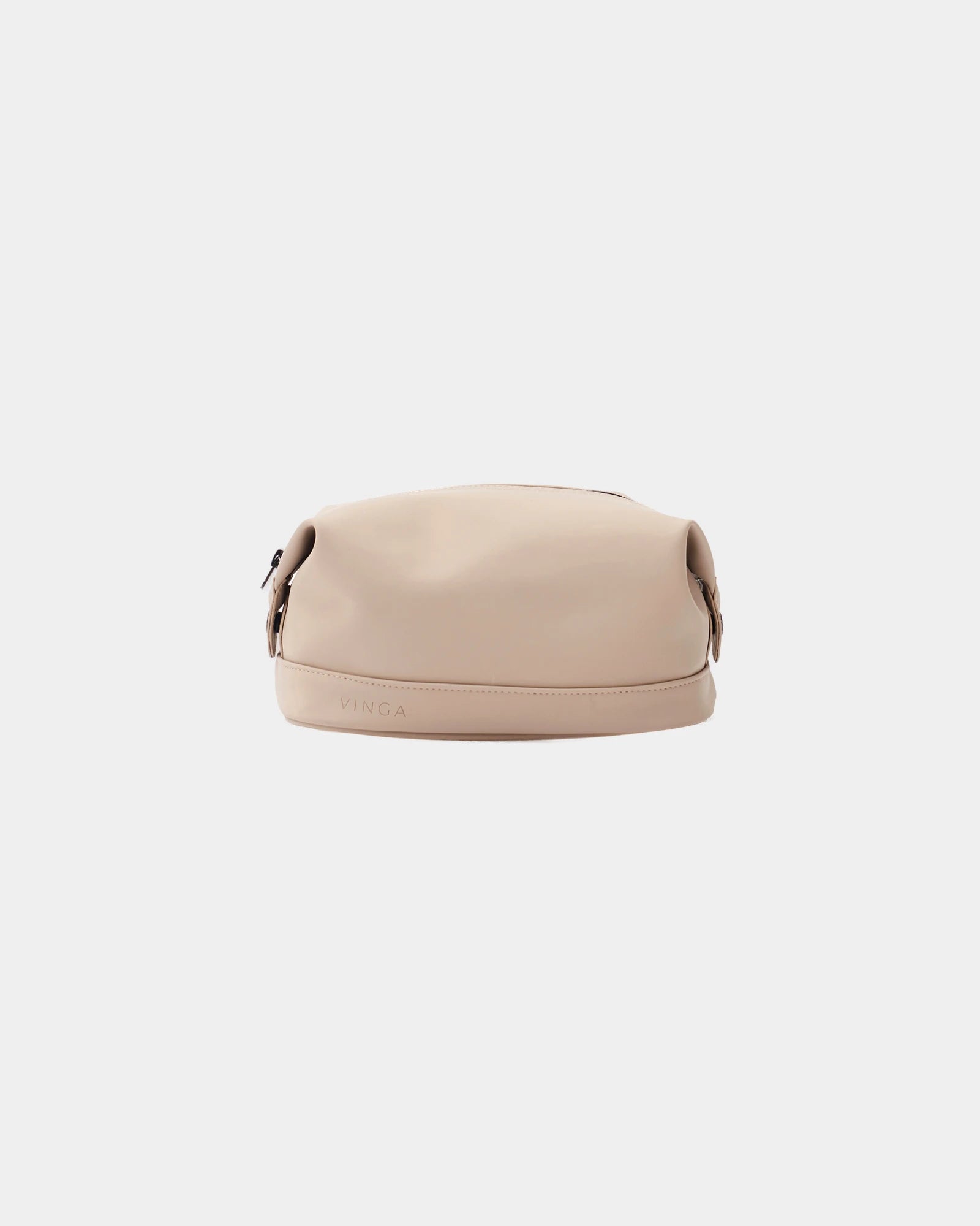 Trousse de toilette PU Vinga Baltimore à personnaliser - Greige