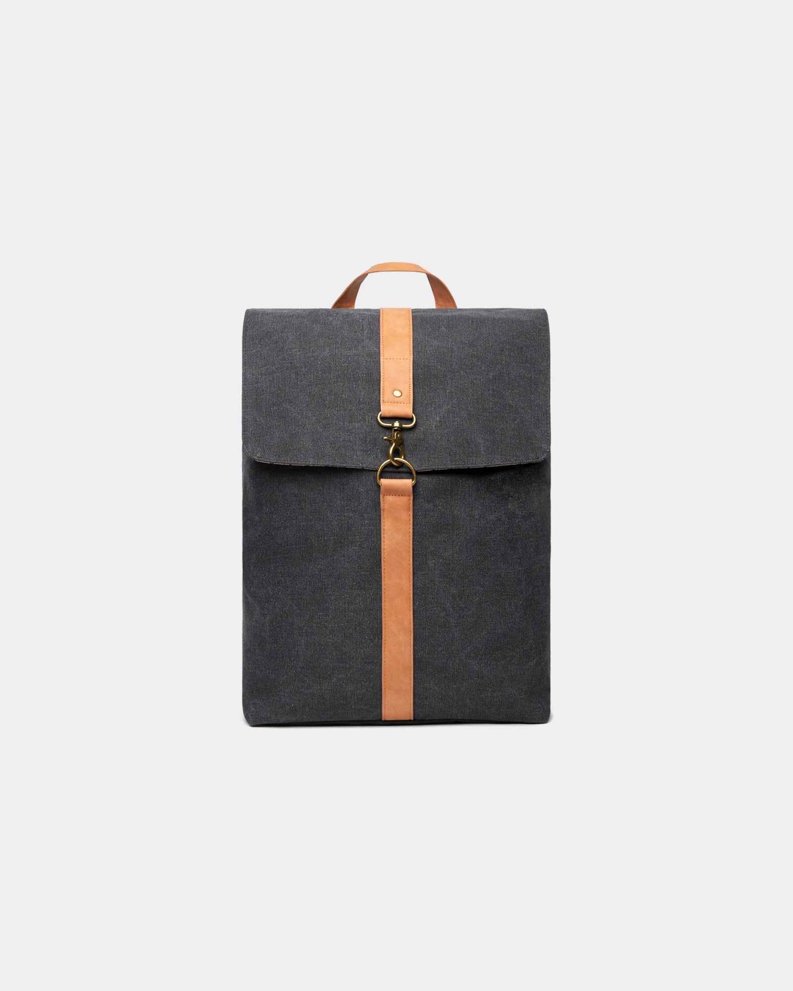 Sac à dos en toile recyclée Vinga Bosler 43 x 30.5 cm à personnaliser - Noir