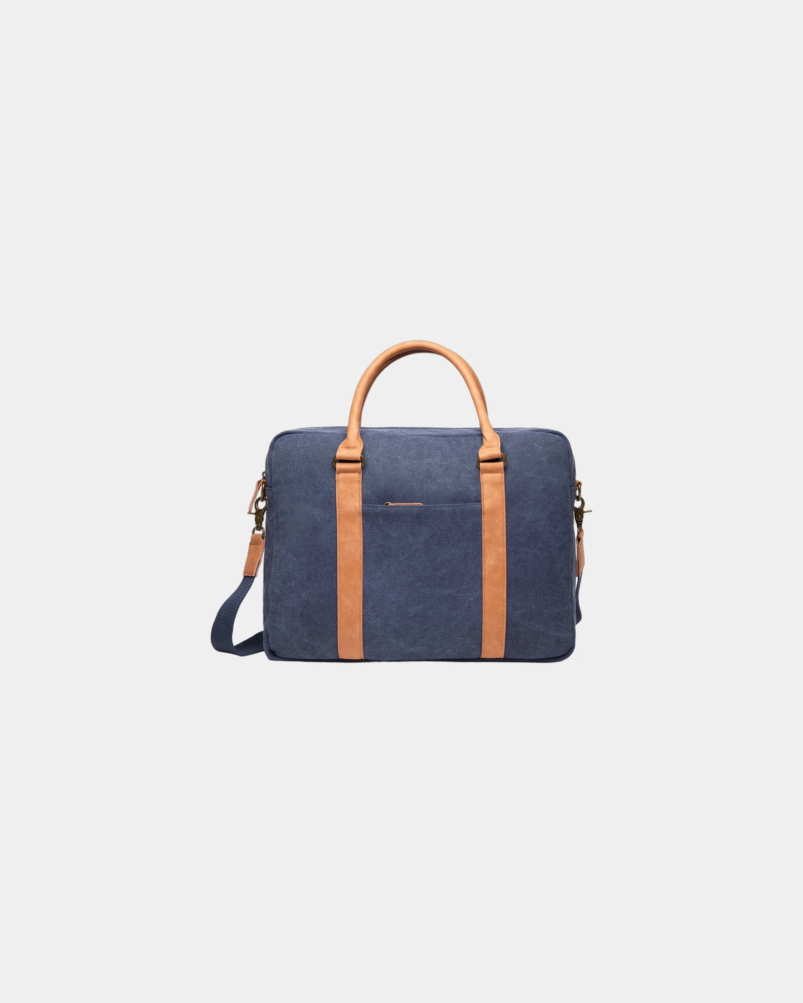 Sac ordinateur toile recyclée Vinga RCS Bosler à personnaliser - Bleu Marine