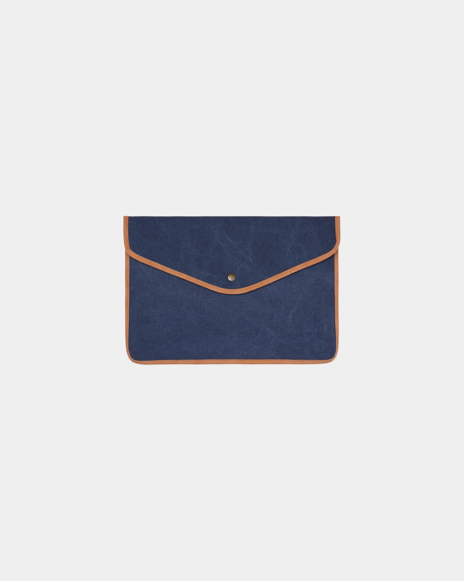 Pochette ordinateur toile recyclée Vinga 16" à personnaliser - Bleu Marine