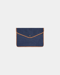 Pochette ordinateur toile recyclée Vinga 16" à personnaliser - Bleu Marine