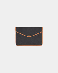 Pochette ordinateur toile recyclée Vinga 16" à personnaliser - Noir