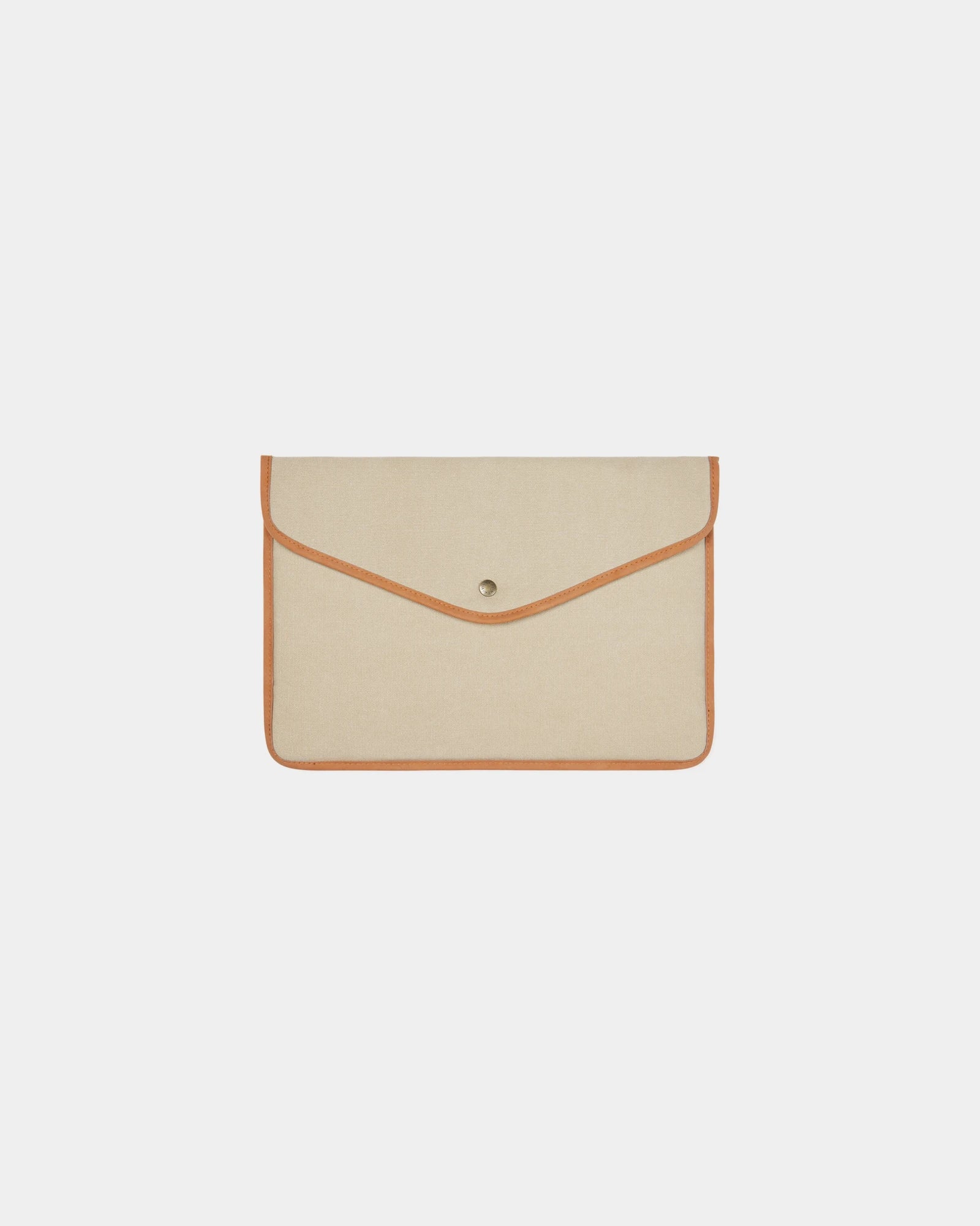 Pochette ordinateur toile recyclée Vinga 16" à personnaliser - Beige