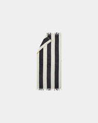 Serviette de plage coton Vinga Valmer à personnaliser - Noir