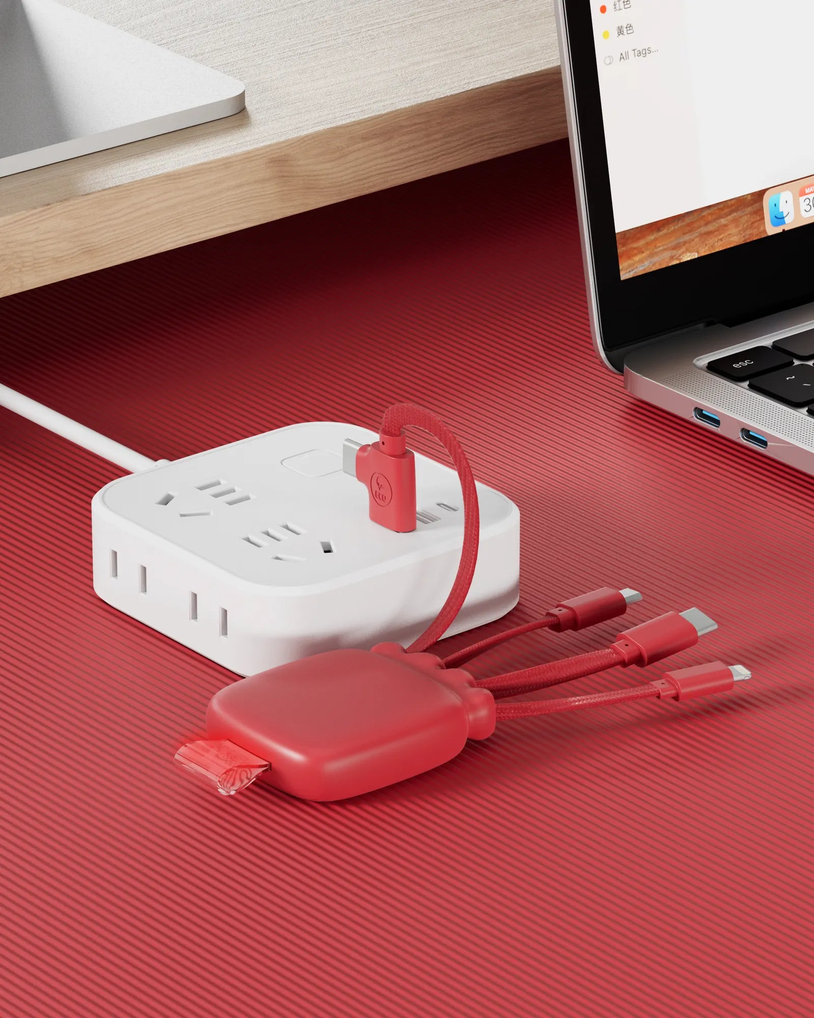 Batterie externe multi-câbles 3000mAh à personnaliser - 5