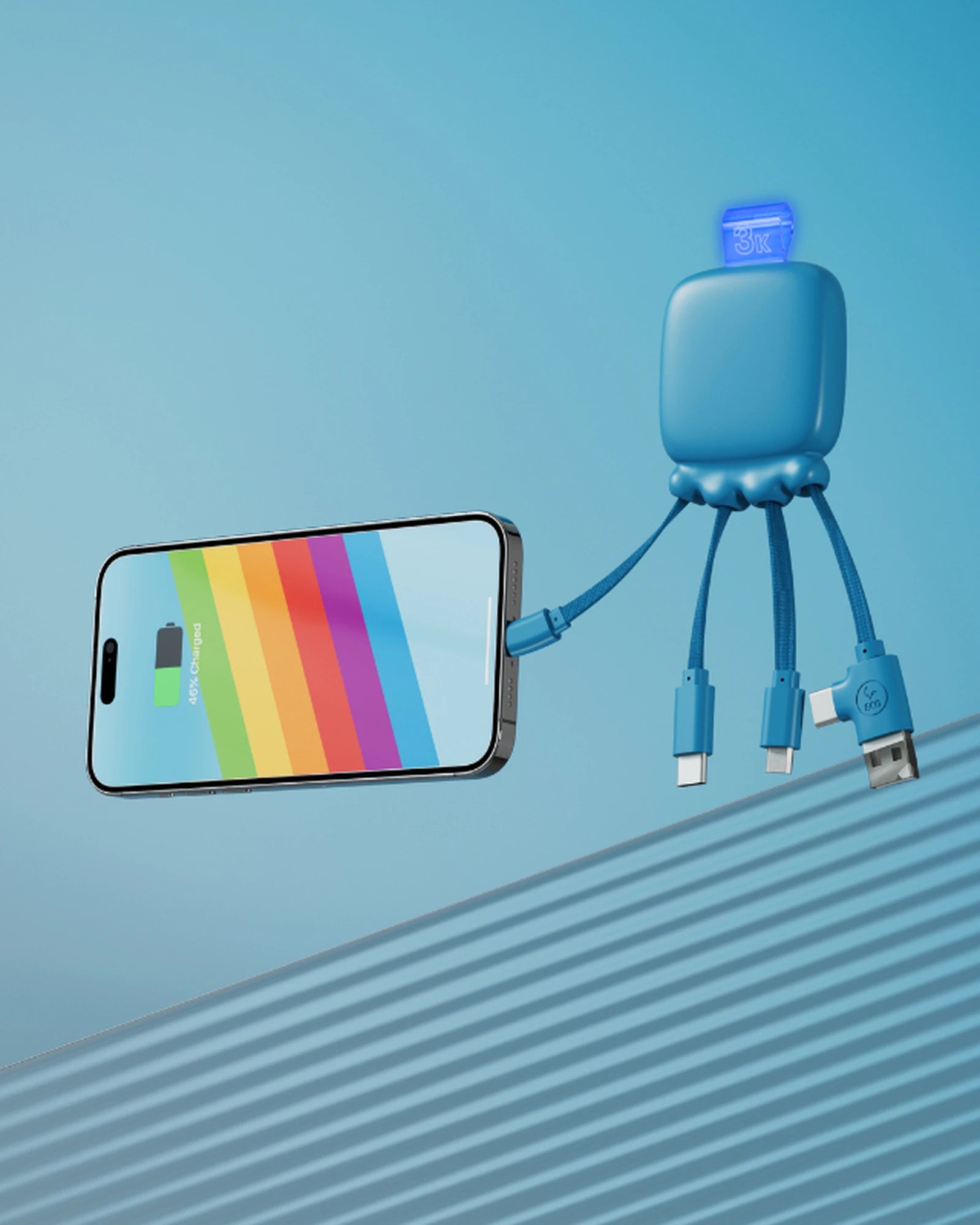 Batterie externe multi-câbles 3000mAh Gamma à personnaliser - 4