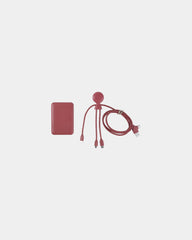 Pack de charge plastique recyclé à personnaliser - Rouge