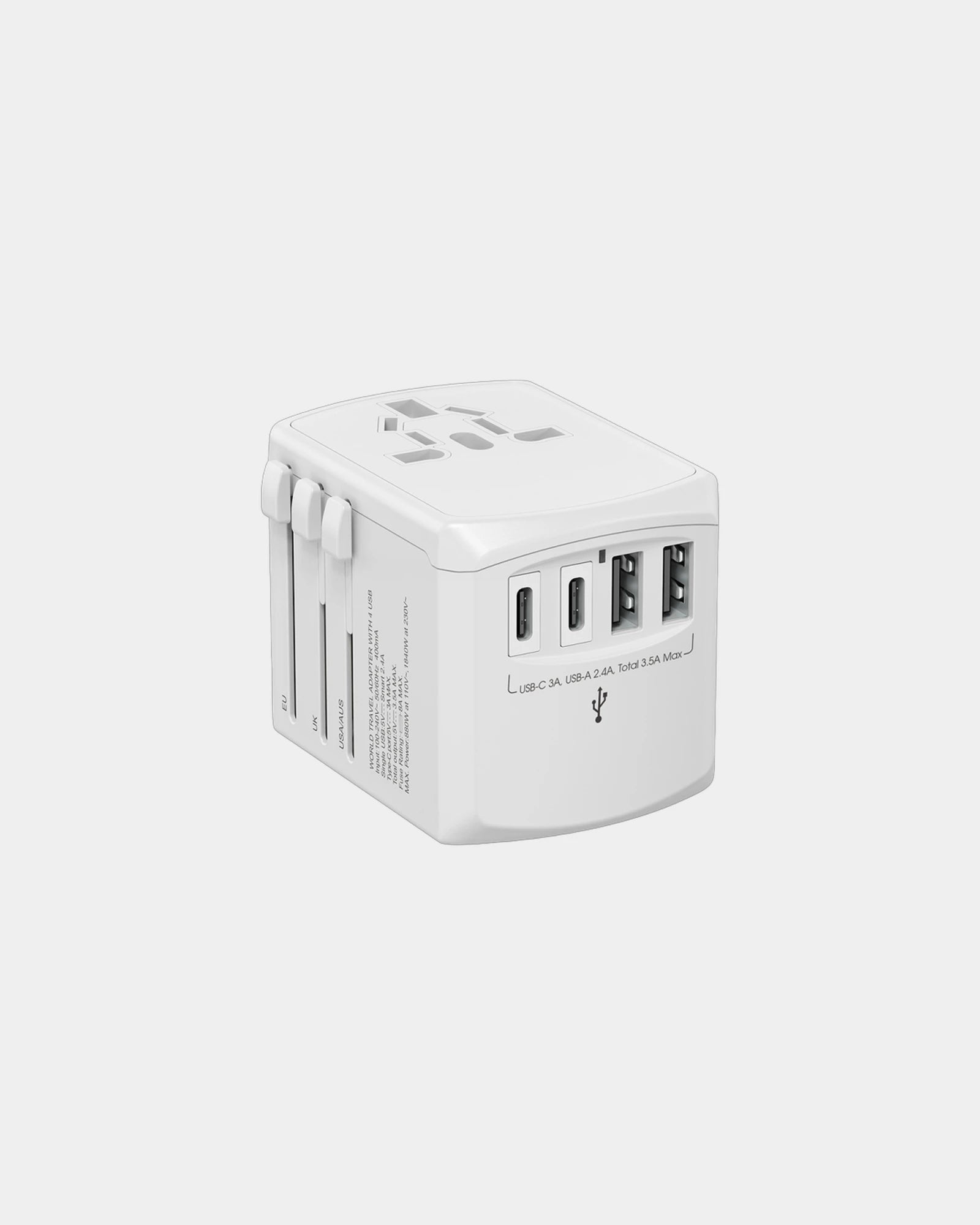 Adaptateur prise universel Tripper à personnaliser - Blanc