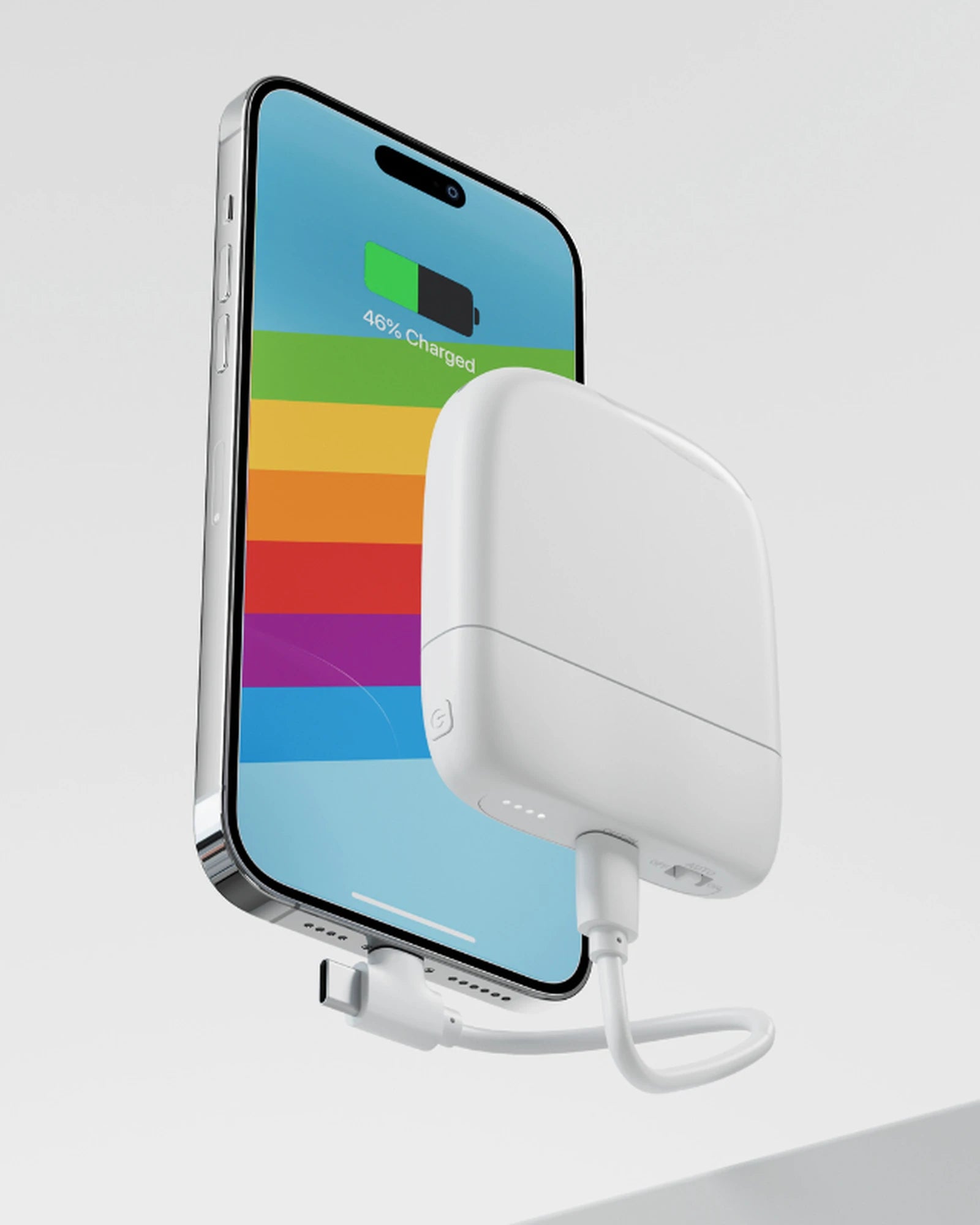Chargeur-lampe de poche plastique recyclé ICE-P à personnaliser - 4