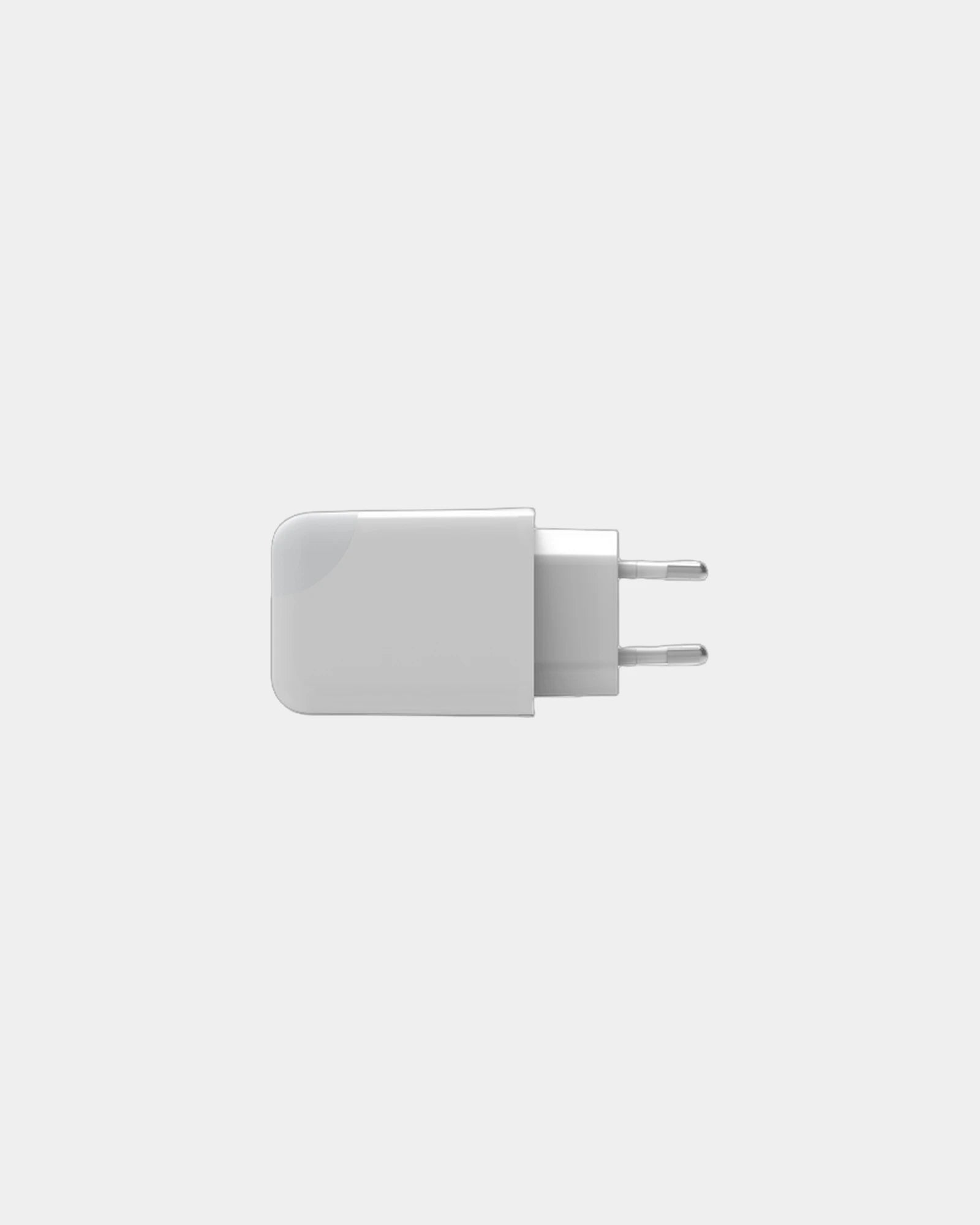Adaptateur secteur double ports USB C et A 65W à personnaliser - Blanc