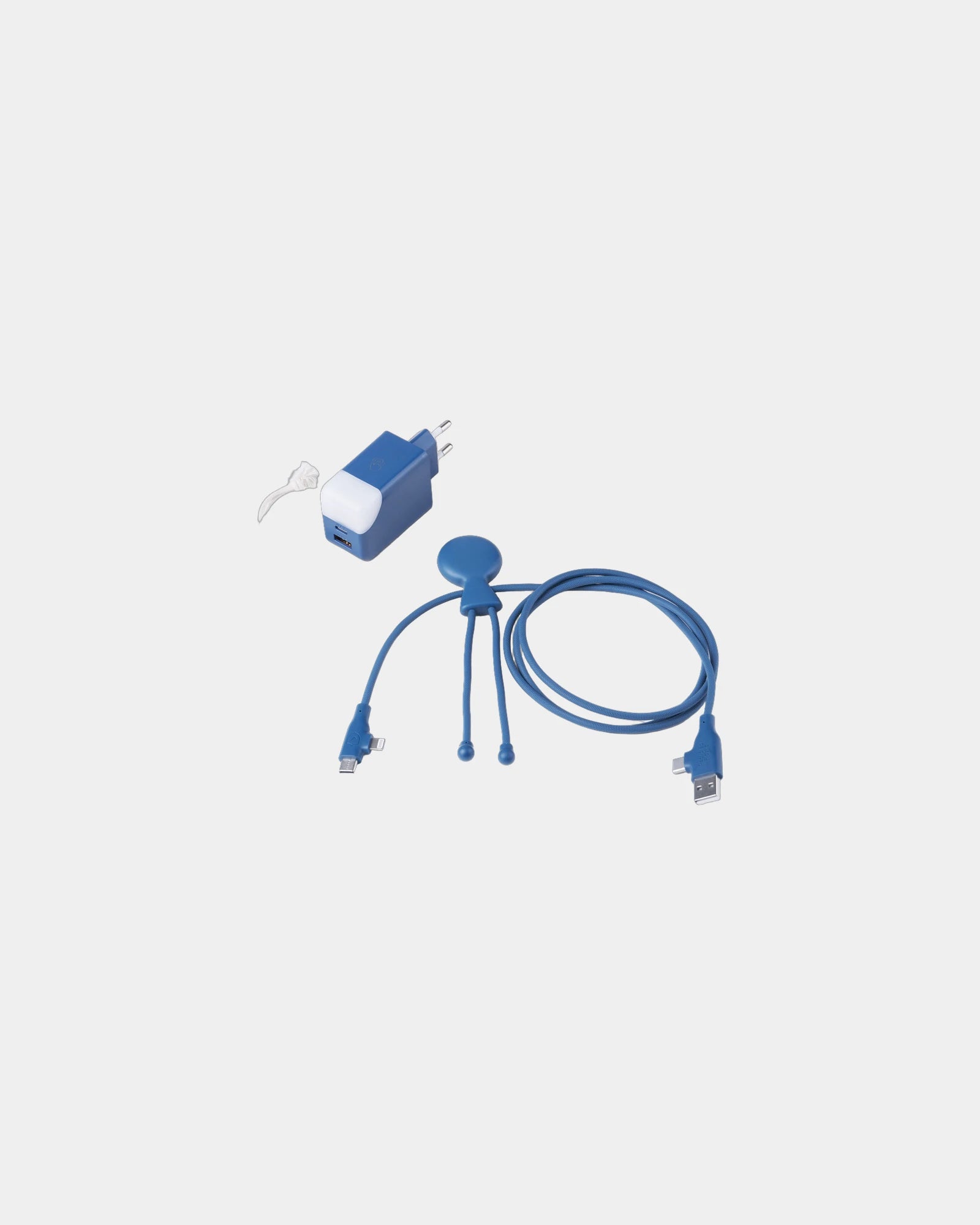 Pack de charge câble Mr Bio Long Fast 60W à personnaliser - Bleu