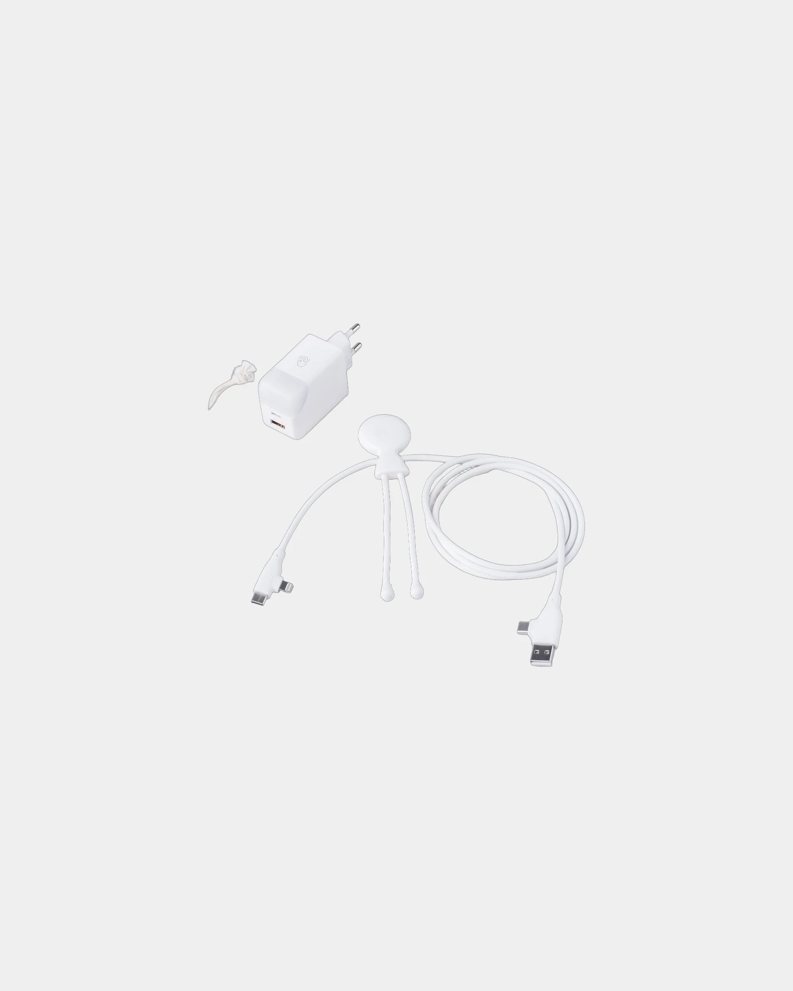 Pack de charge câble Mr Bio Long Fast 60W à personnaliser - Blanc