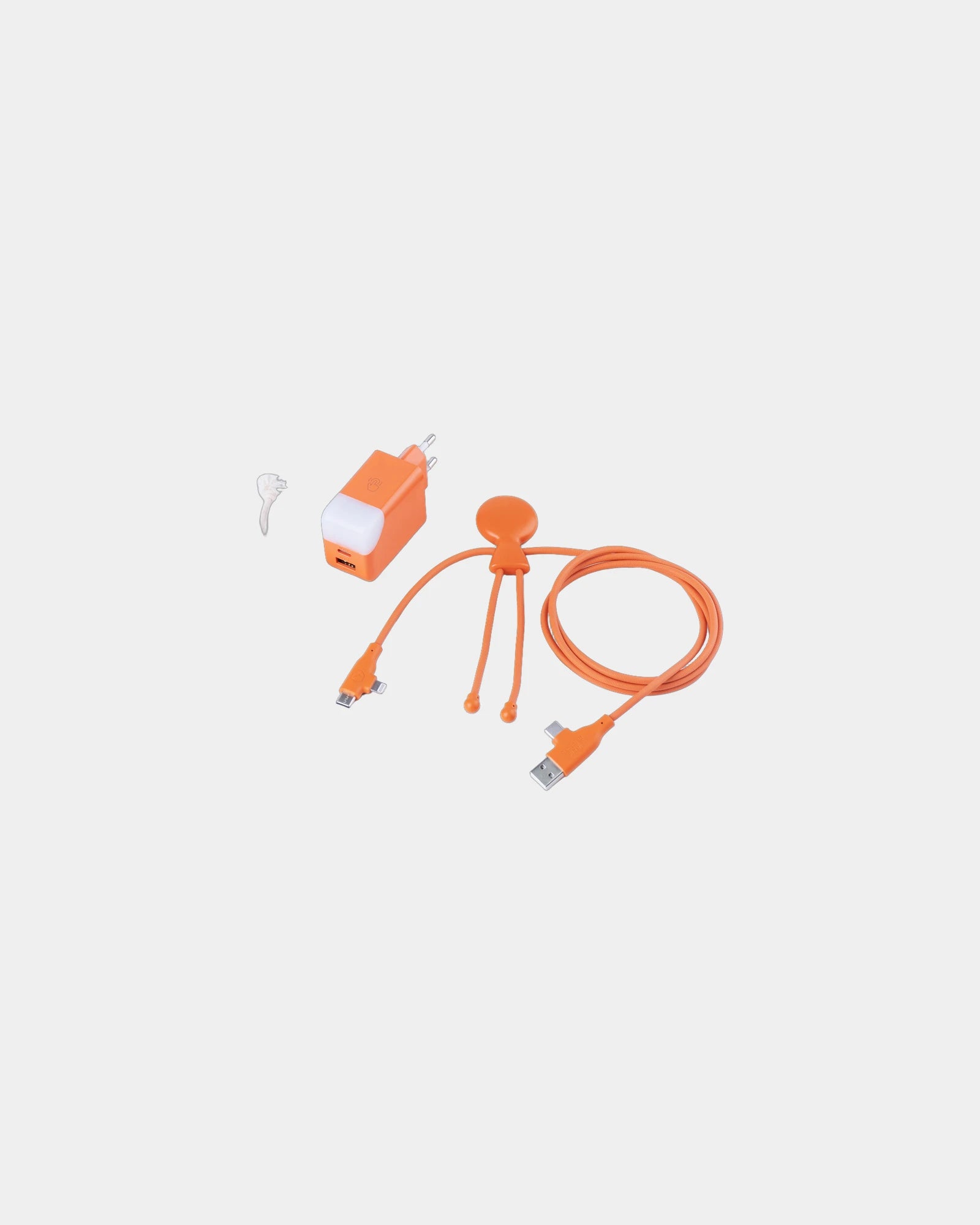 Pack de charge câble Mr Bio Long Fast 60W à personnaliser - Orange