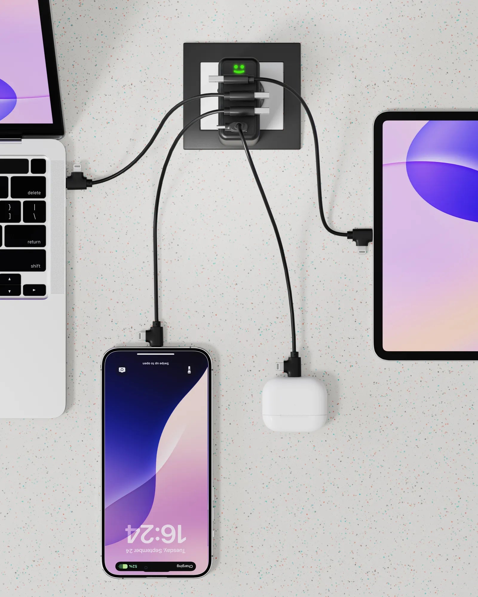 Adaptateur secteur 100W USB C et USB A à personnaliser - 3