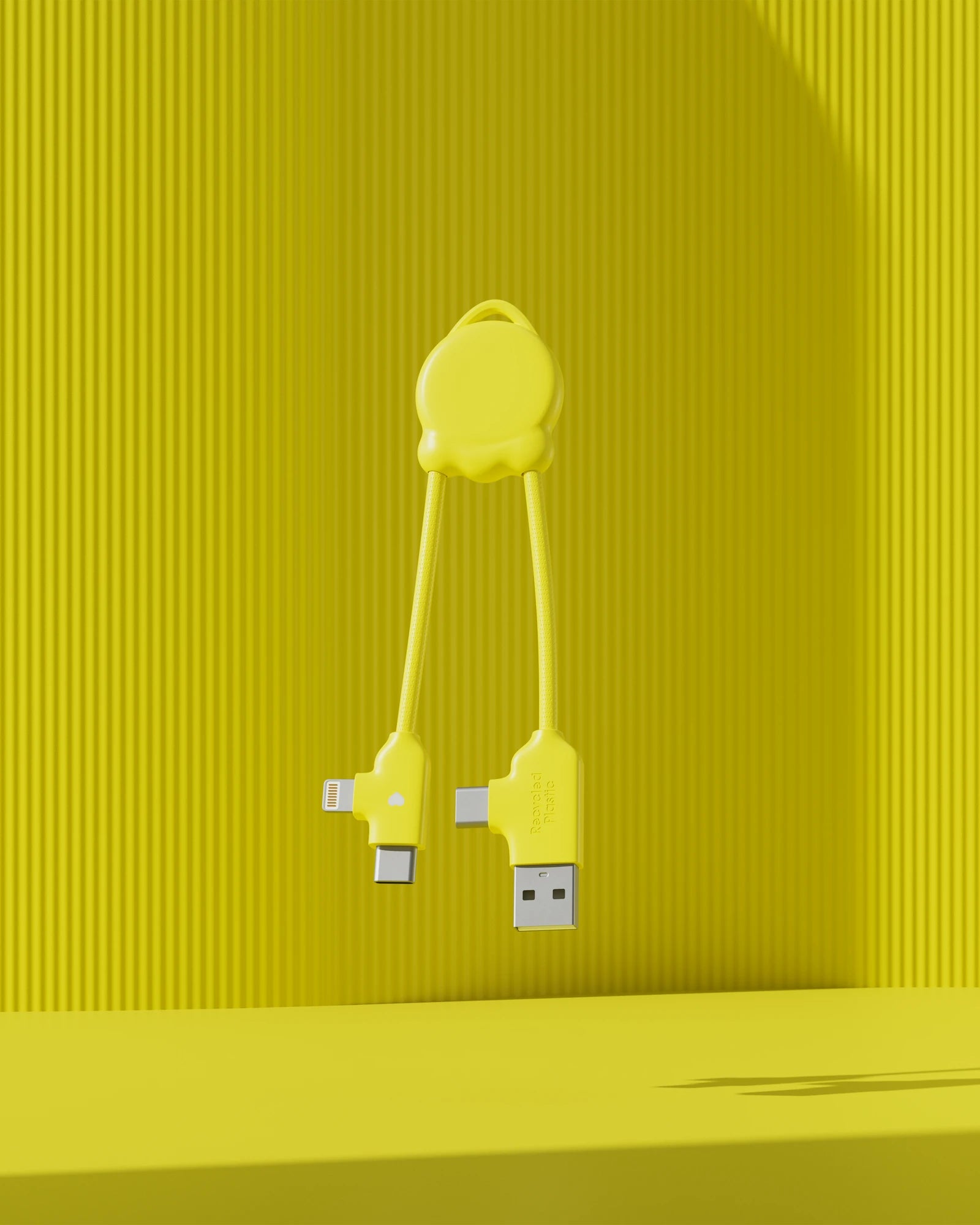 Câble de charge plastique recyclé Octomini à personnaliser - 13