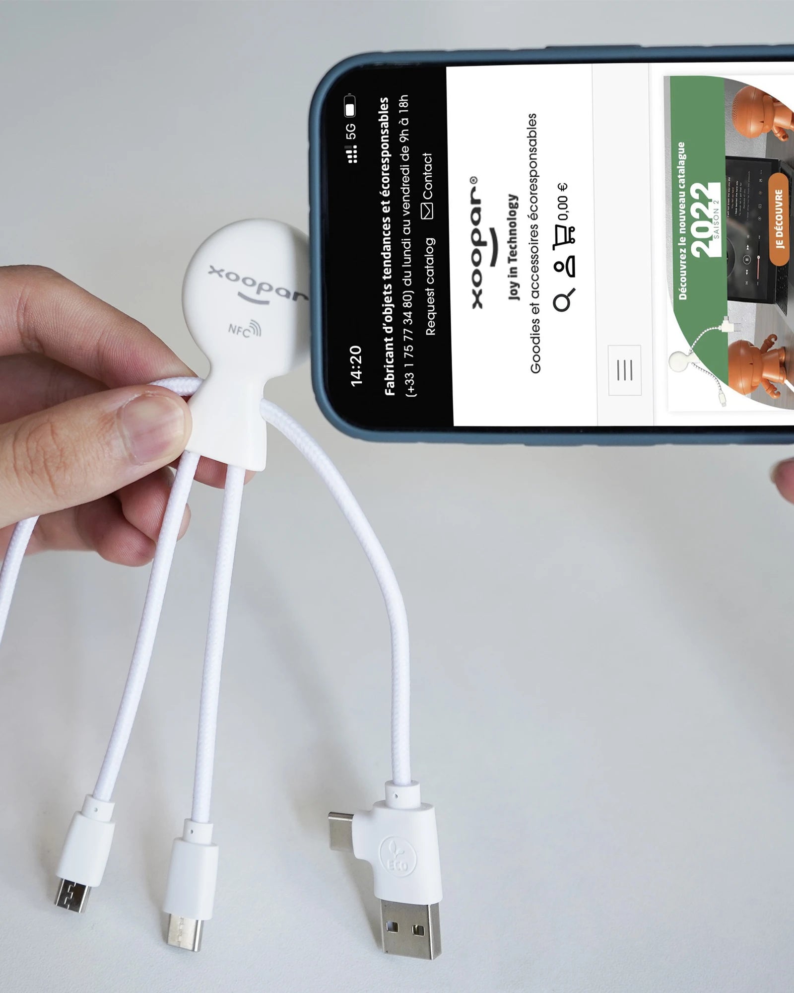 Câble de charge multi-connecteurs NFC à personnaliser - 5
