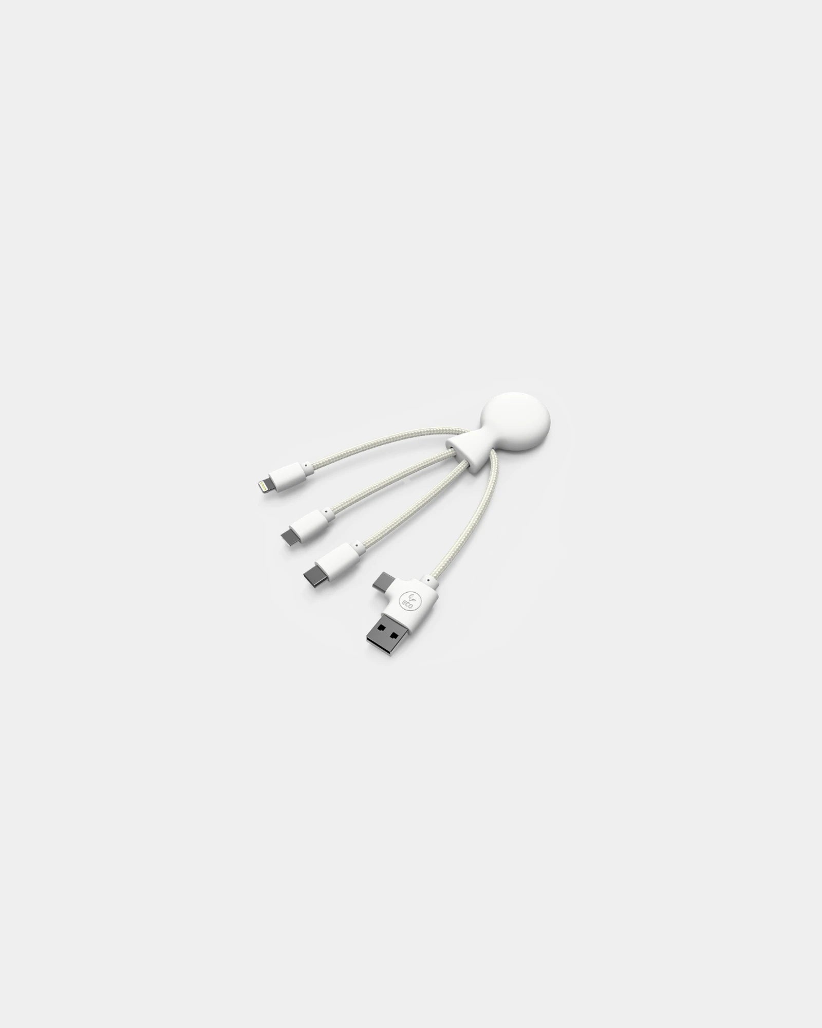 Câble de charge multi-connecteurs NFC à personnaliser - Blanc