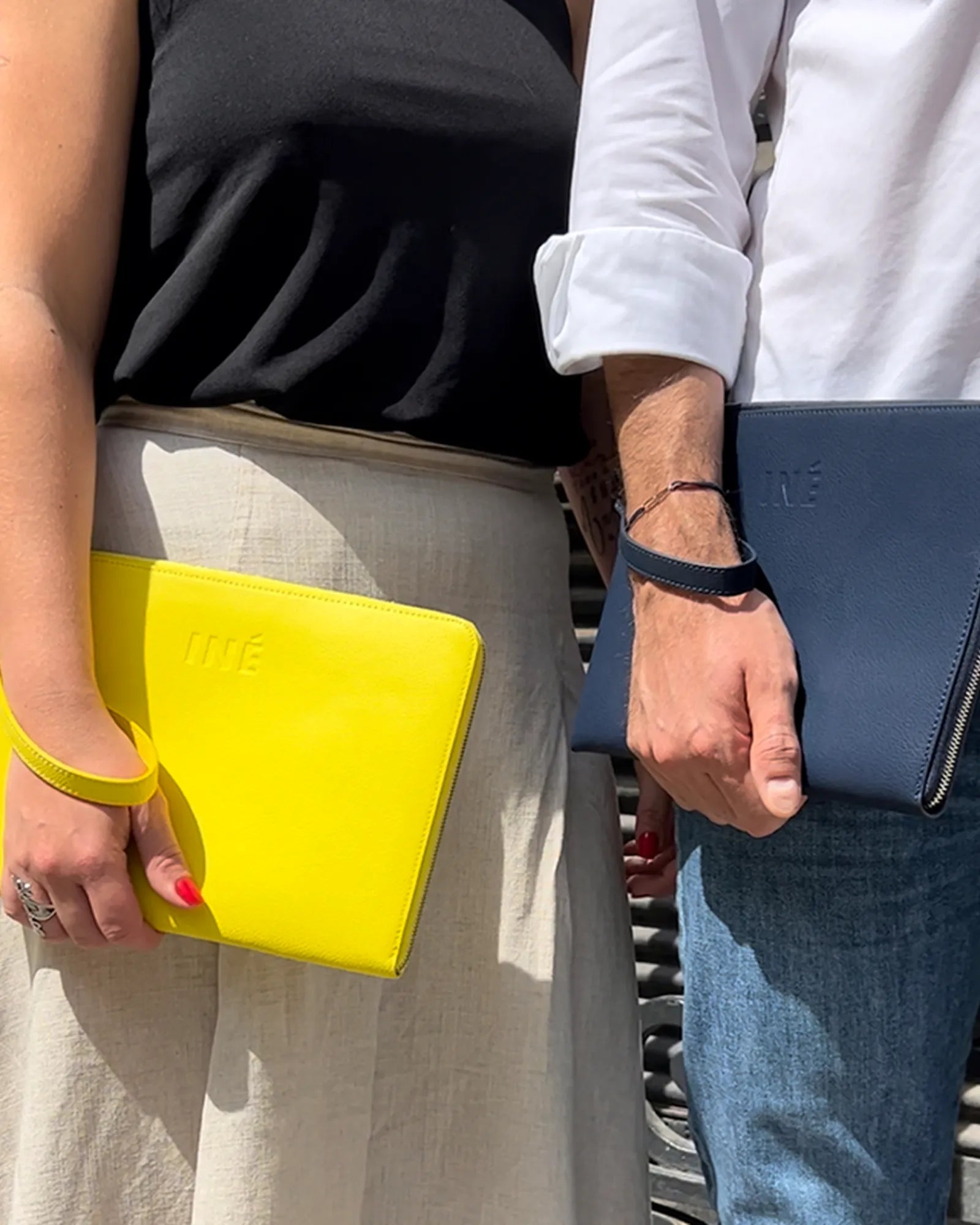 Pochette cuir recyclé INE 14/15" à personnaliser - 10