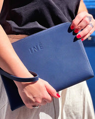 Pochette cuir recyclé INE 10/11" à personnaliser - 4